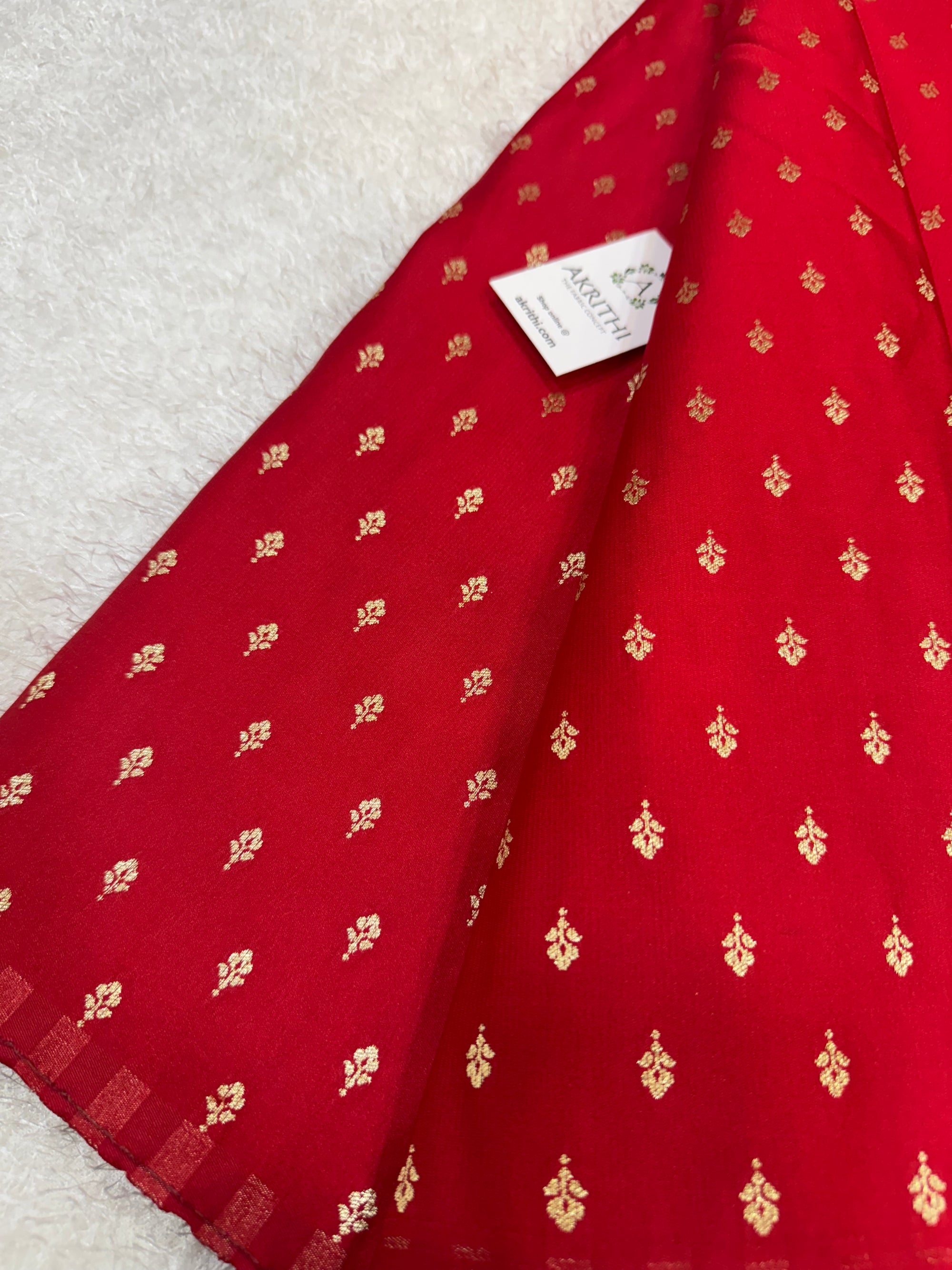 Pure Banarasi brocade butti fabric