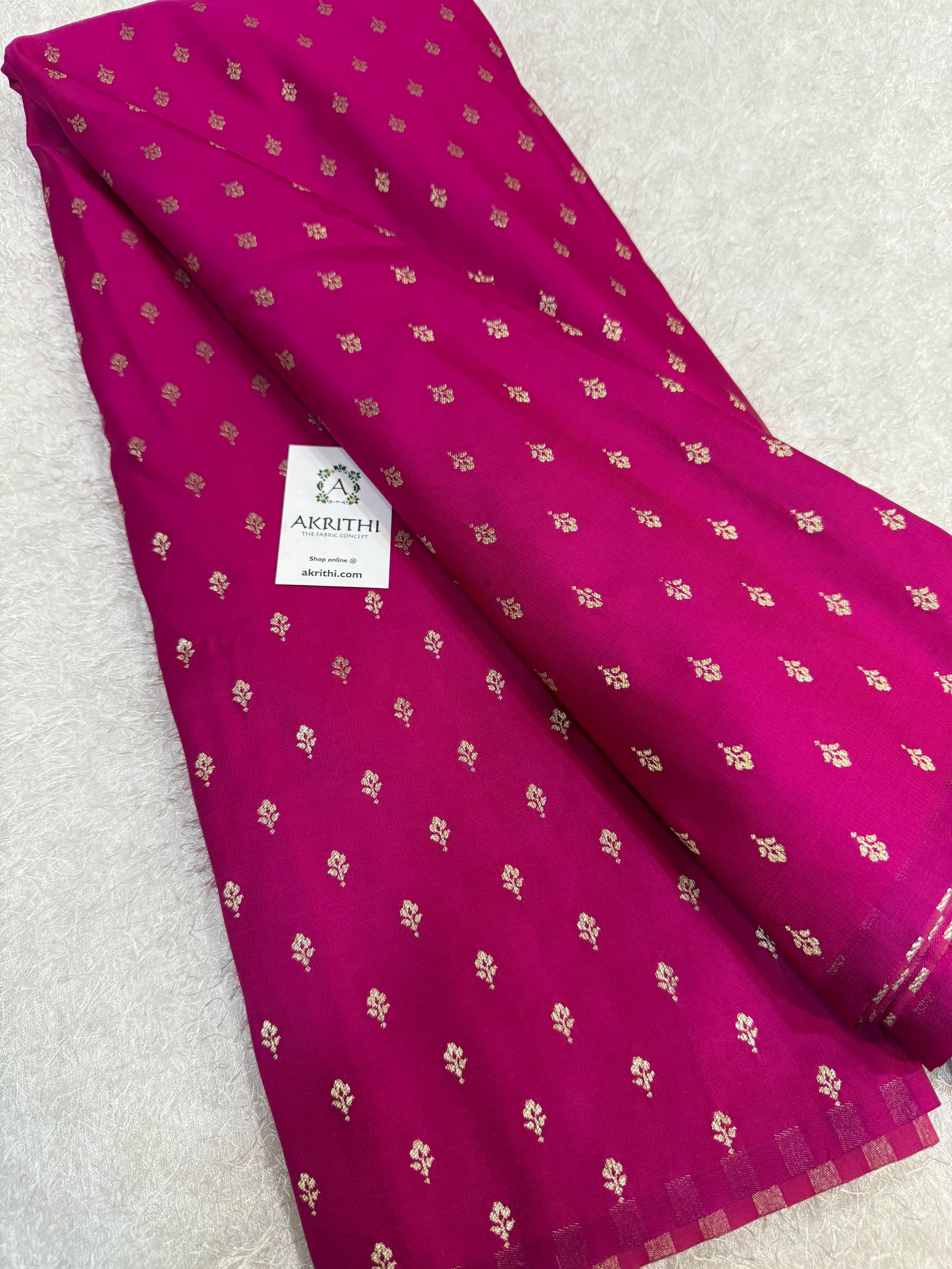 Pure Banarasi brocade butti fabric