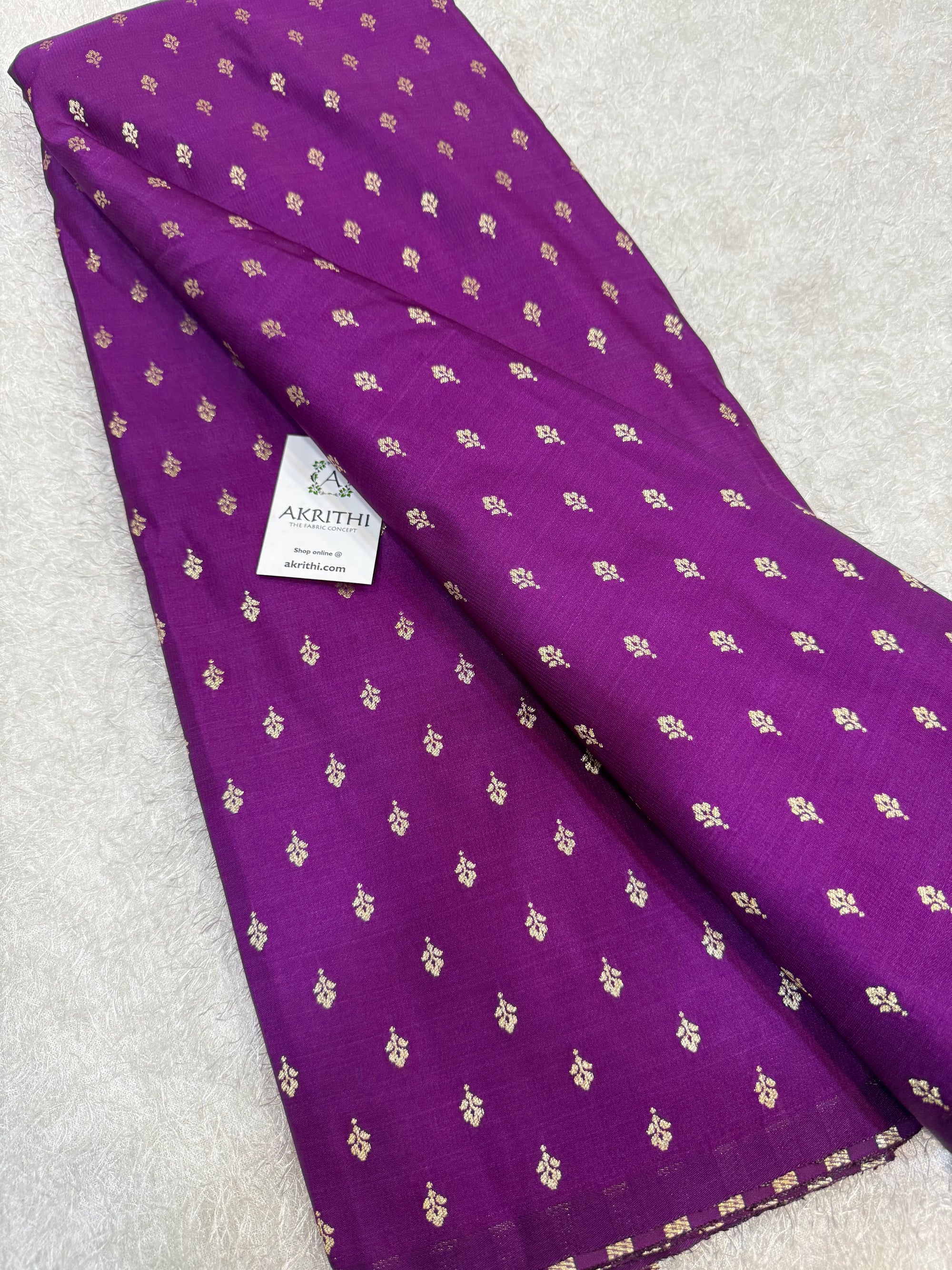 Pure Banarasi brocade butti fabric