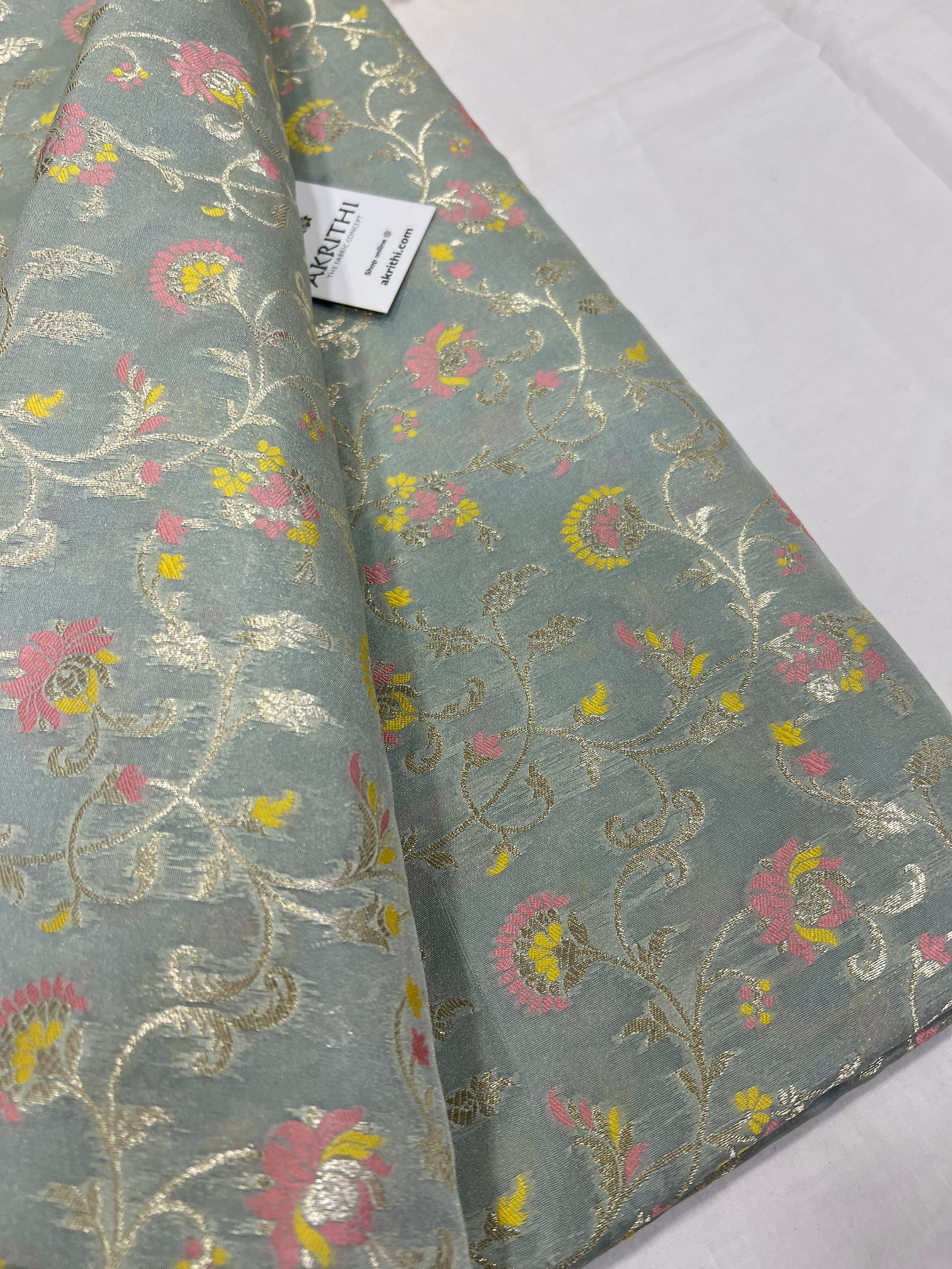 Pure Banarasi brocade fabric