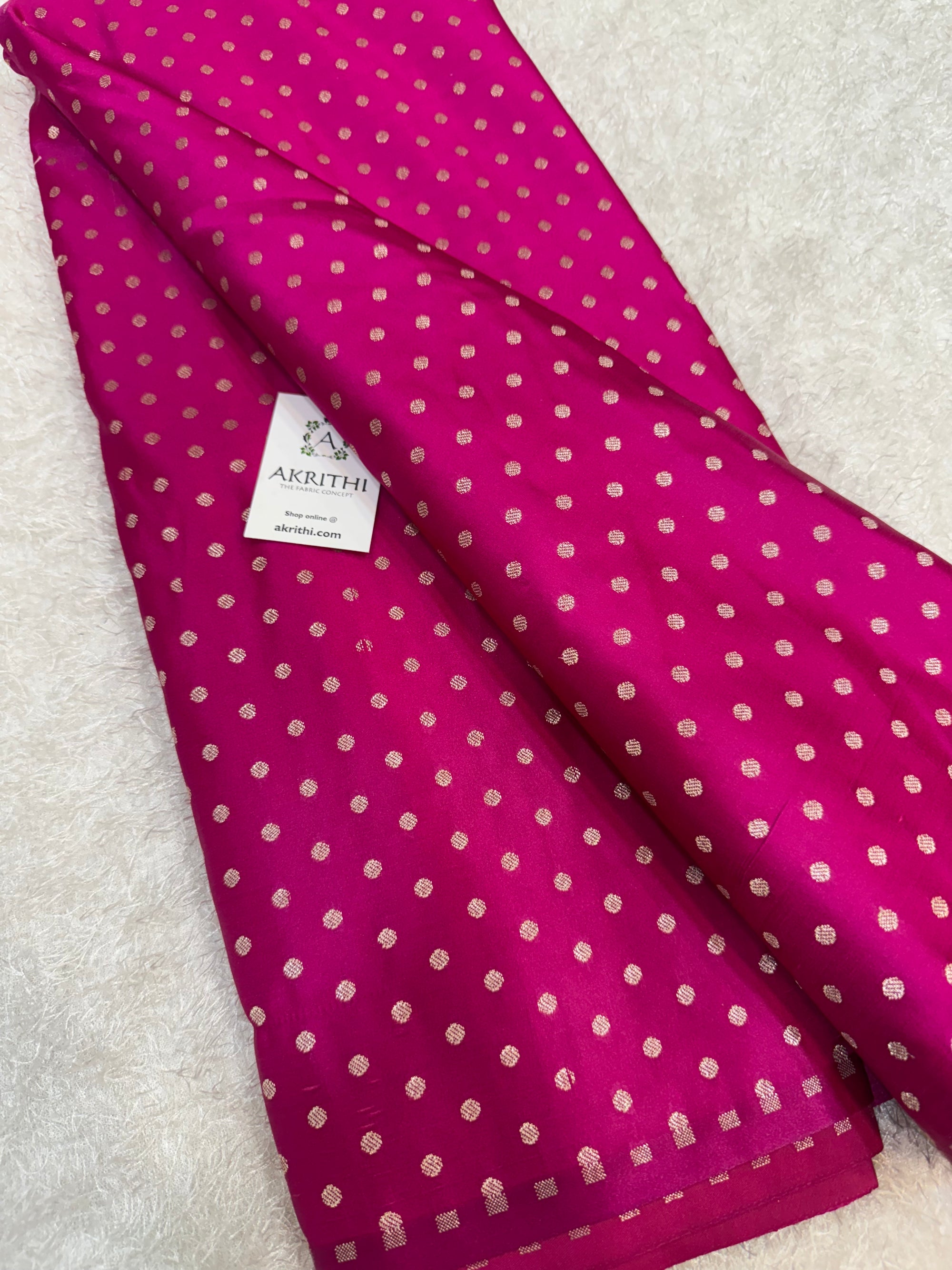 Pure Banarasi brocade butti fabric
