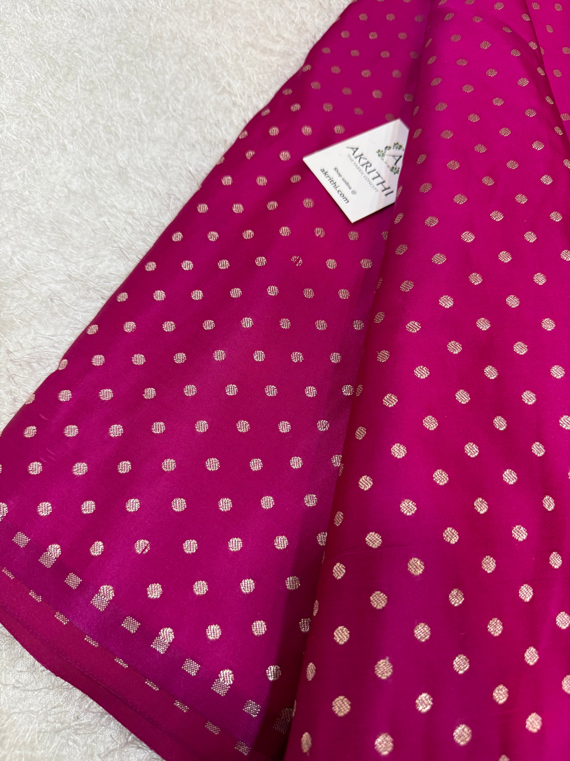 Pure Banarasi brocade butti fabric
