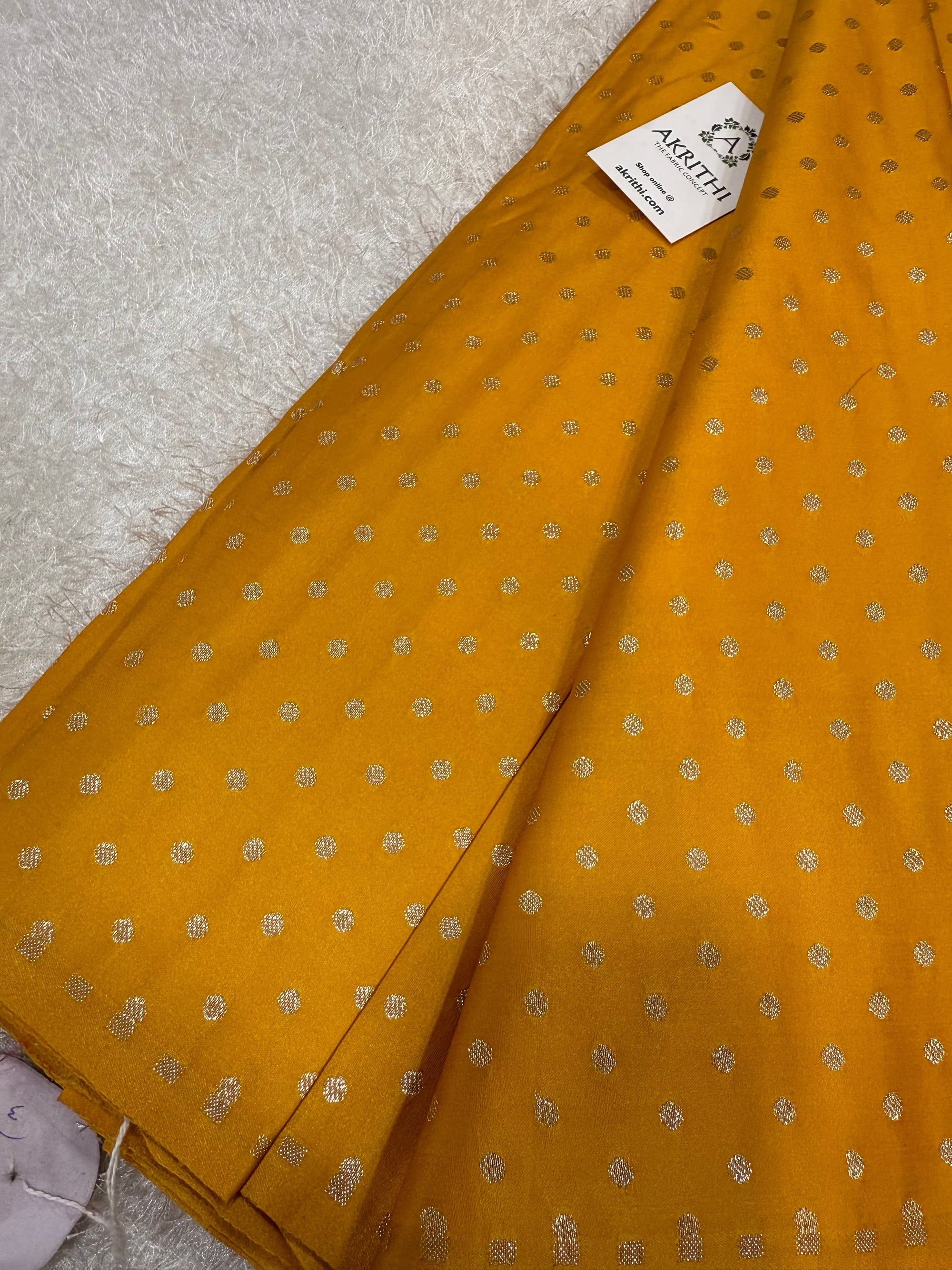 Pure Banarasi brocade butti fabric