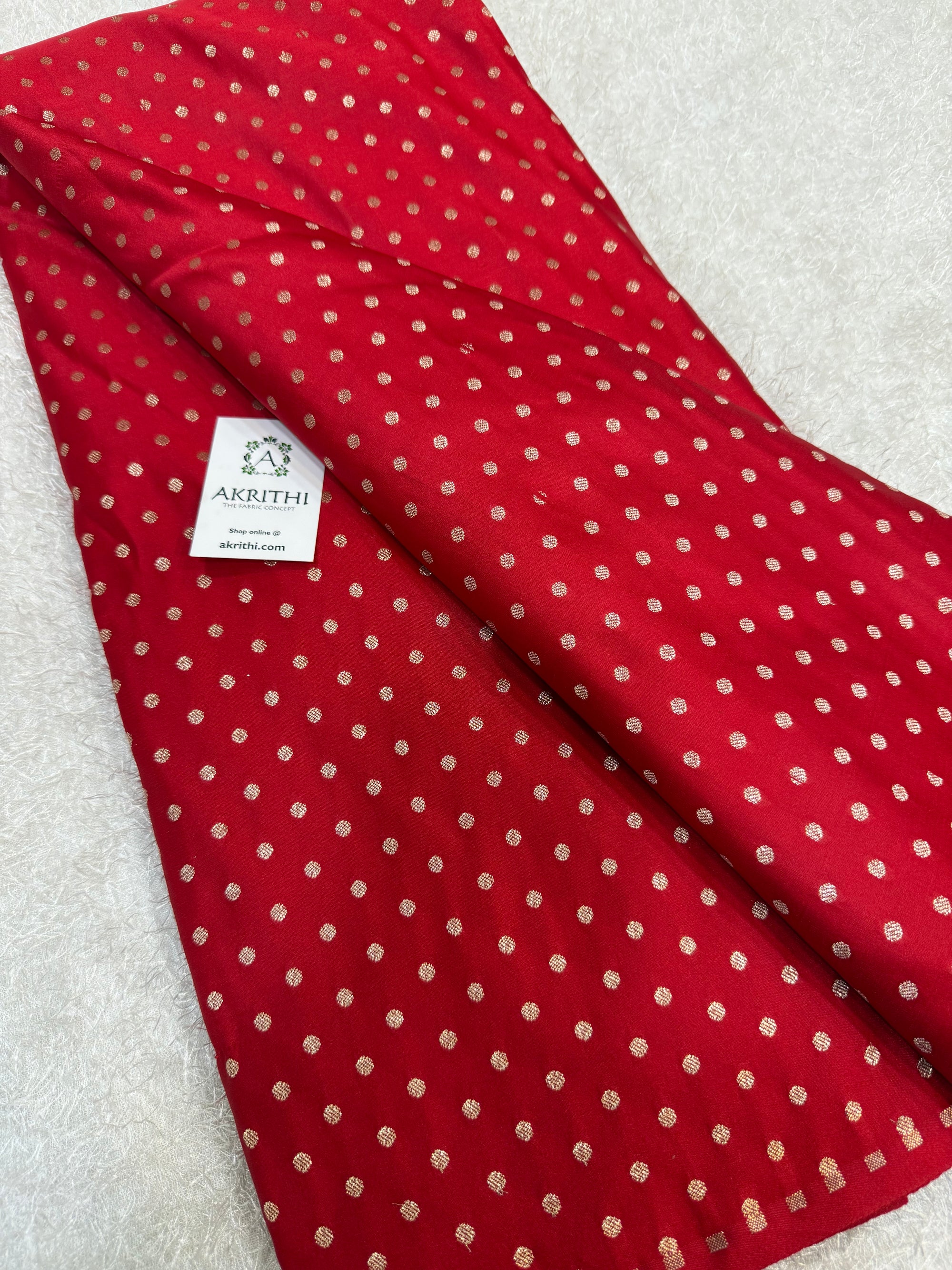 Pure Banarasi brocade butti fabric