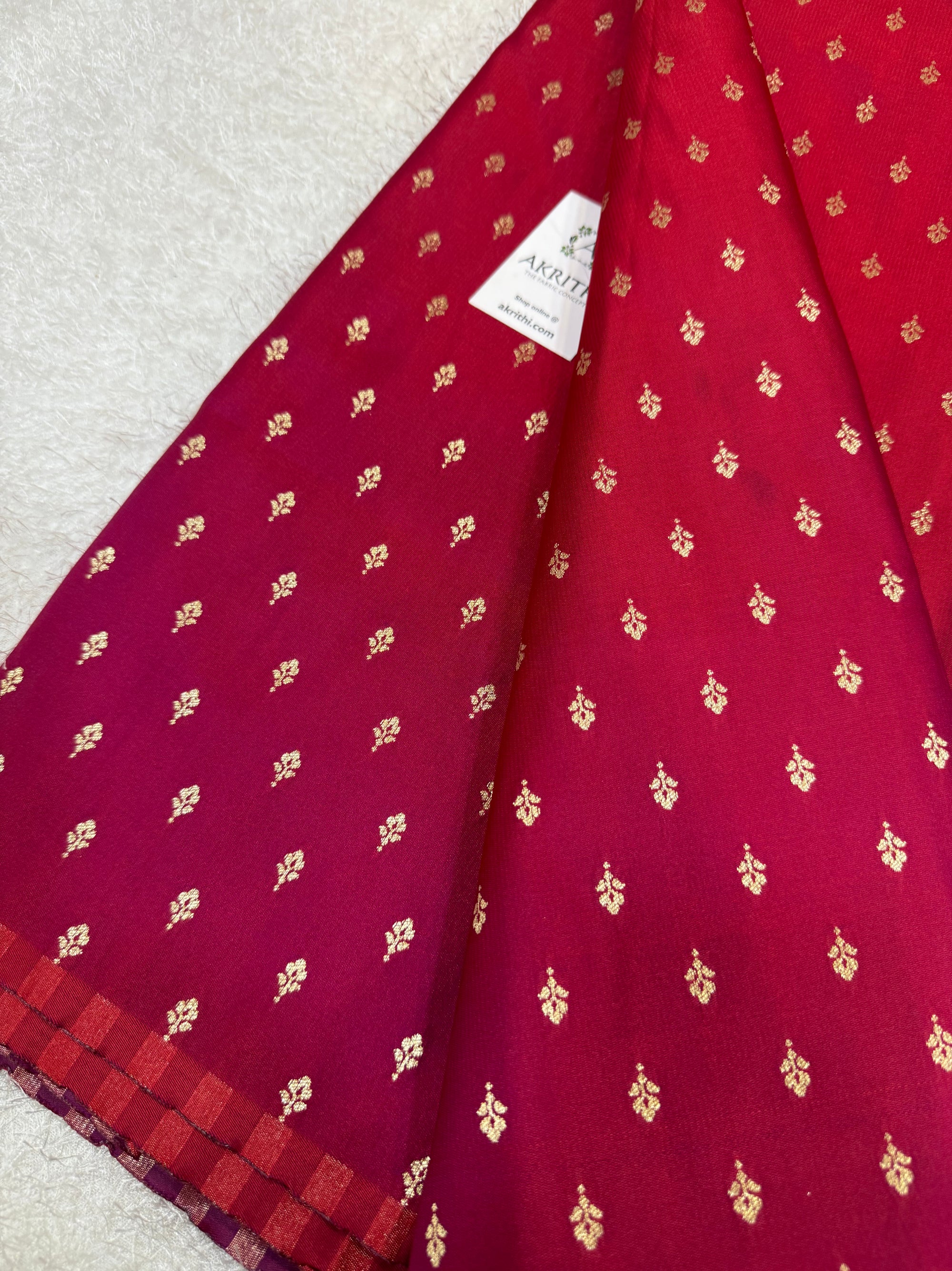 Pure Banarasi brocade butti fabric