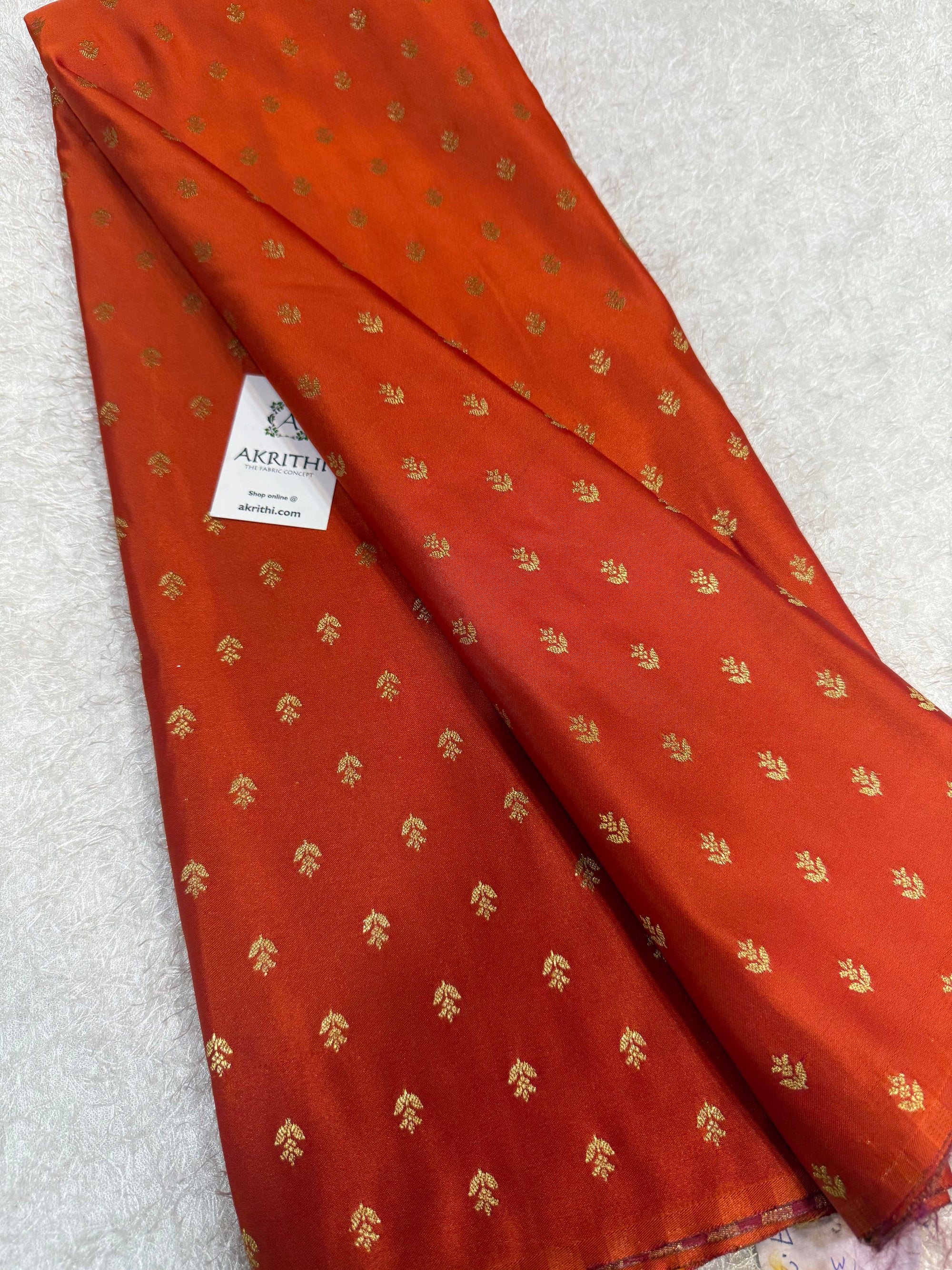 Pure Banarasi brocade butti fabric