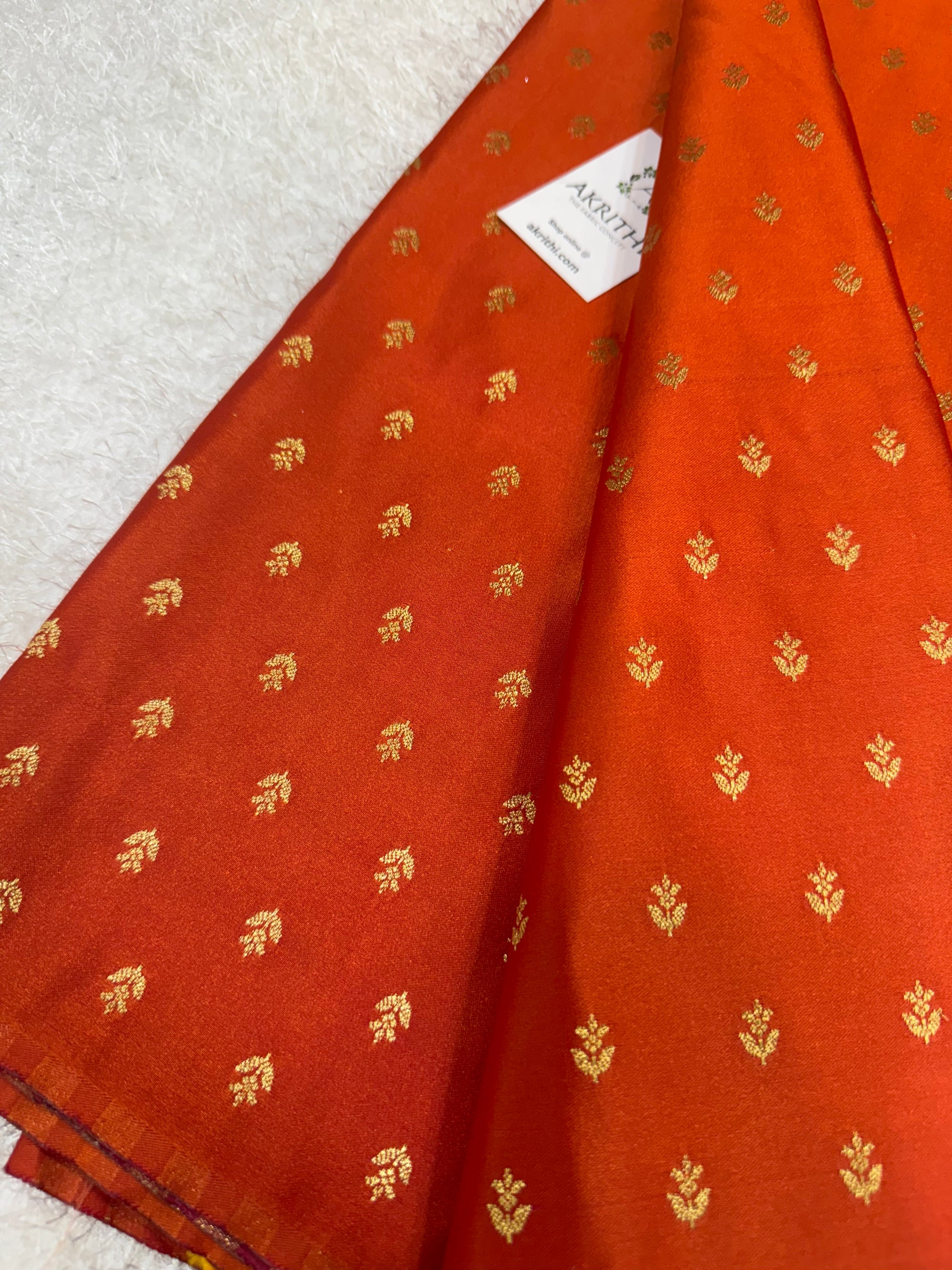 Pure Banarasi brocade butti fabric
