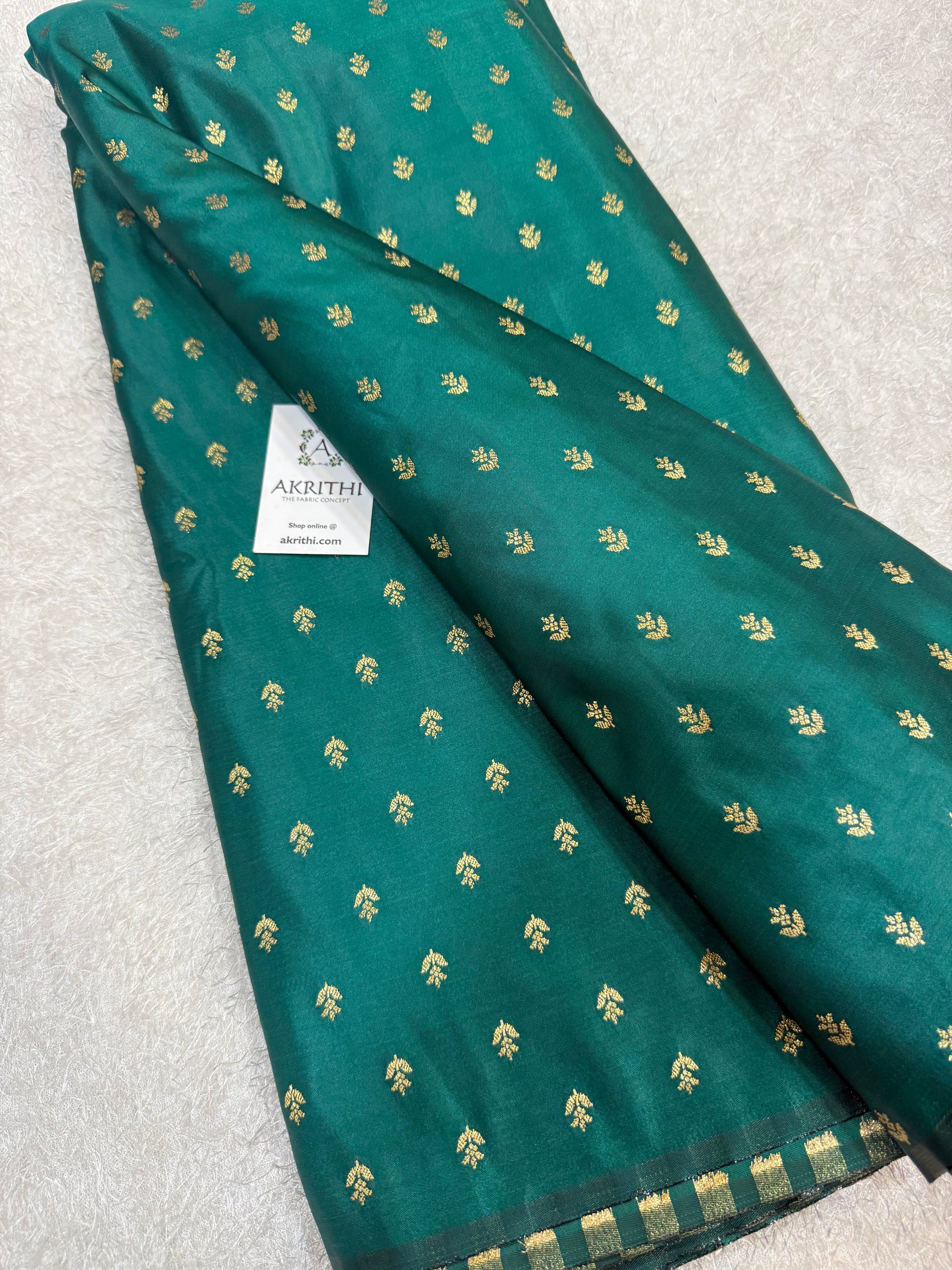 Pure Banarasi brocade butti fabric