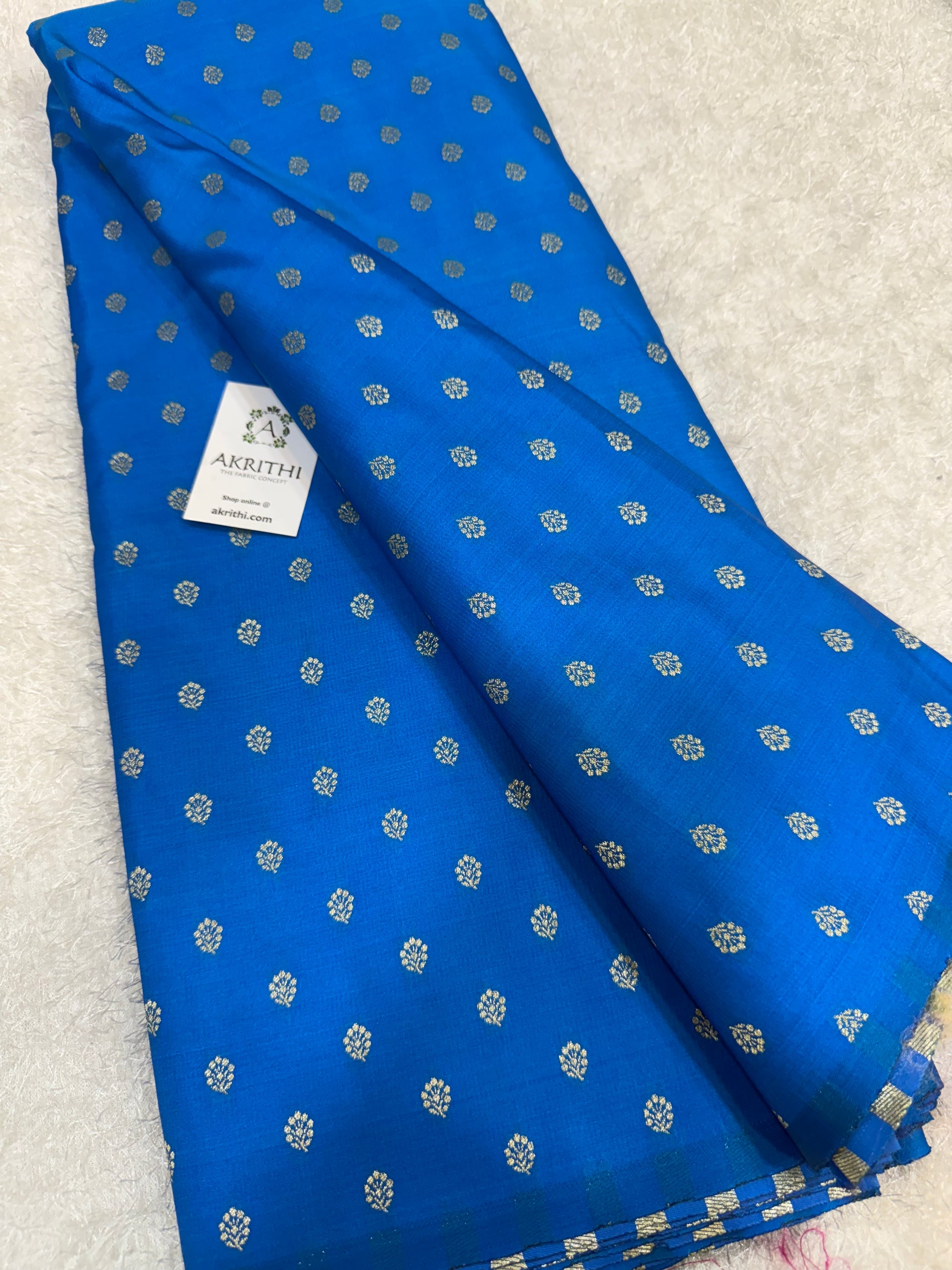 Pure Banarasi brocade butti fabric
