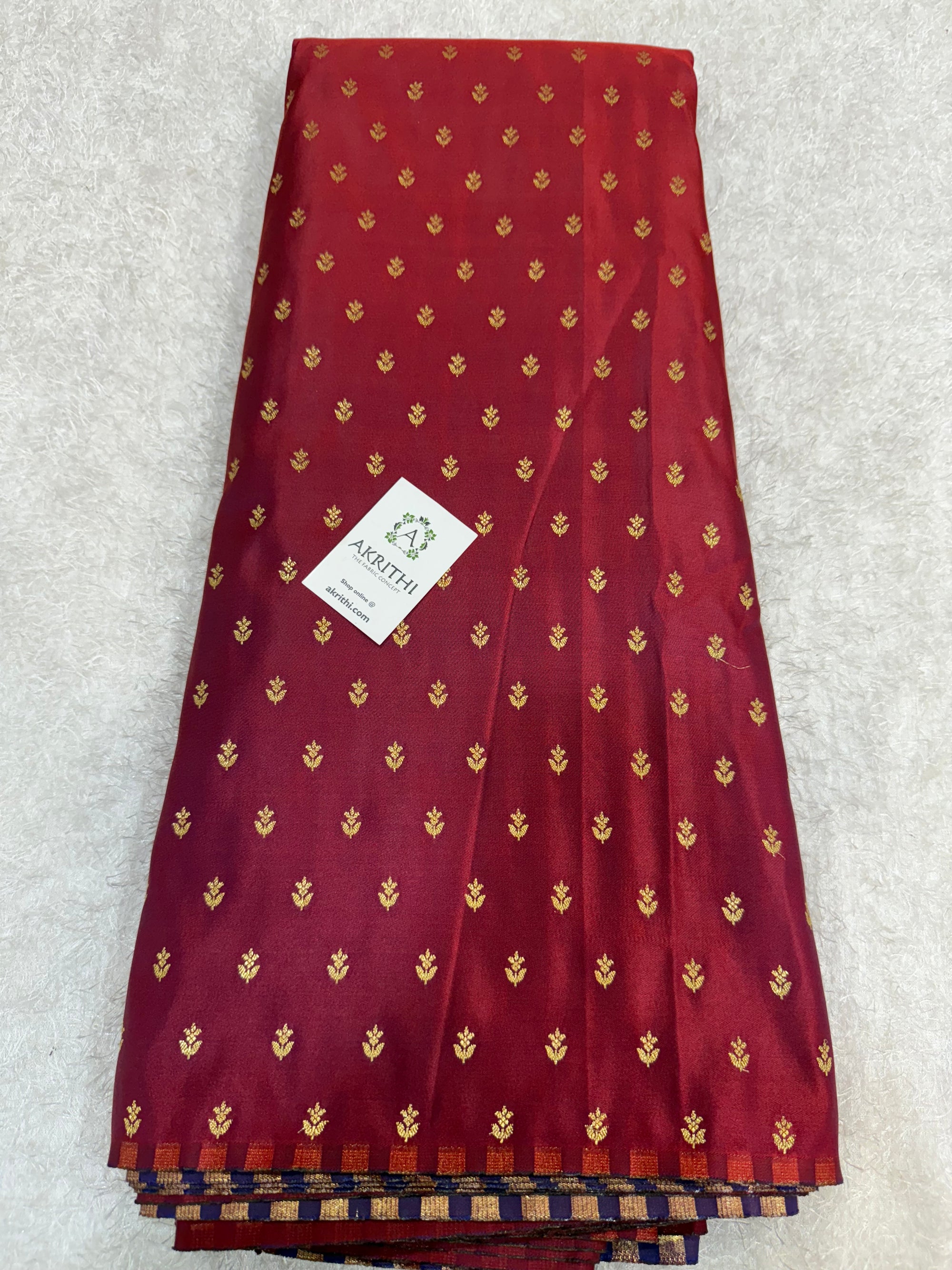 Pure Banarasi brocade butti fabric