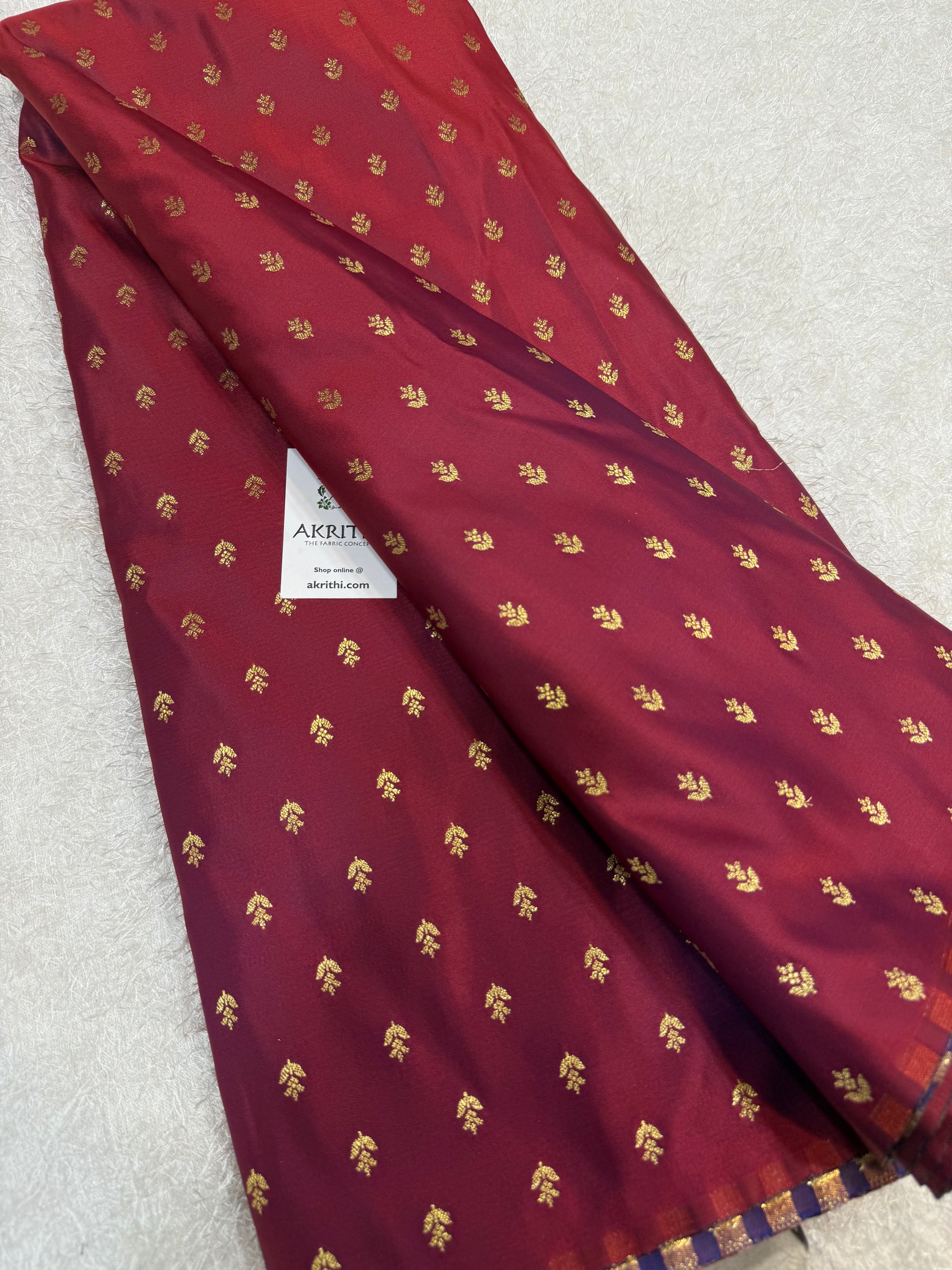 Pure Banarasi brocade butti fabric