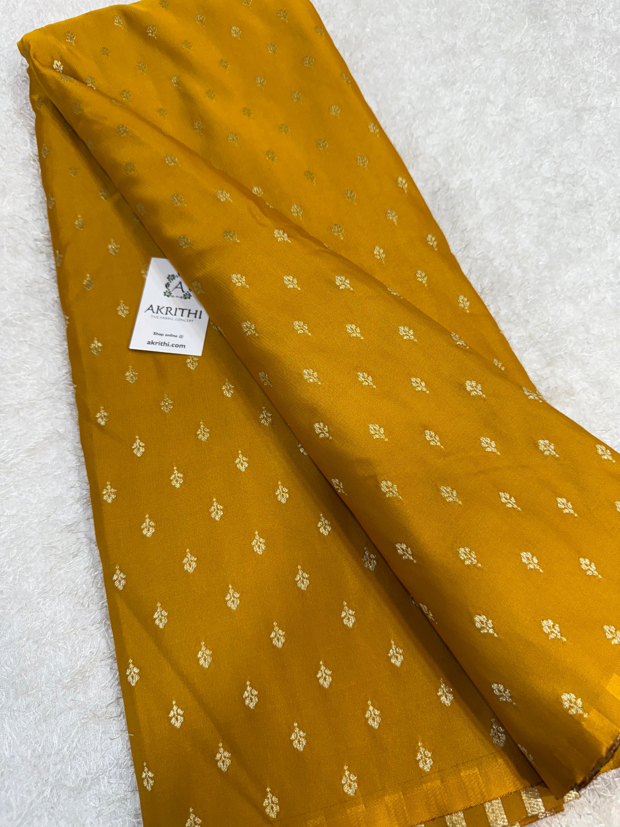Pure Banarasi brocade butti fabric