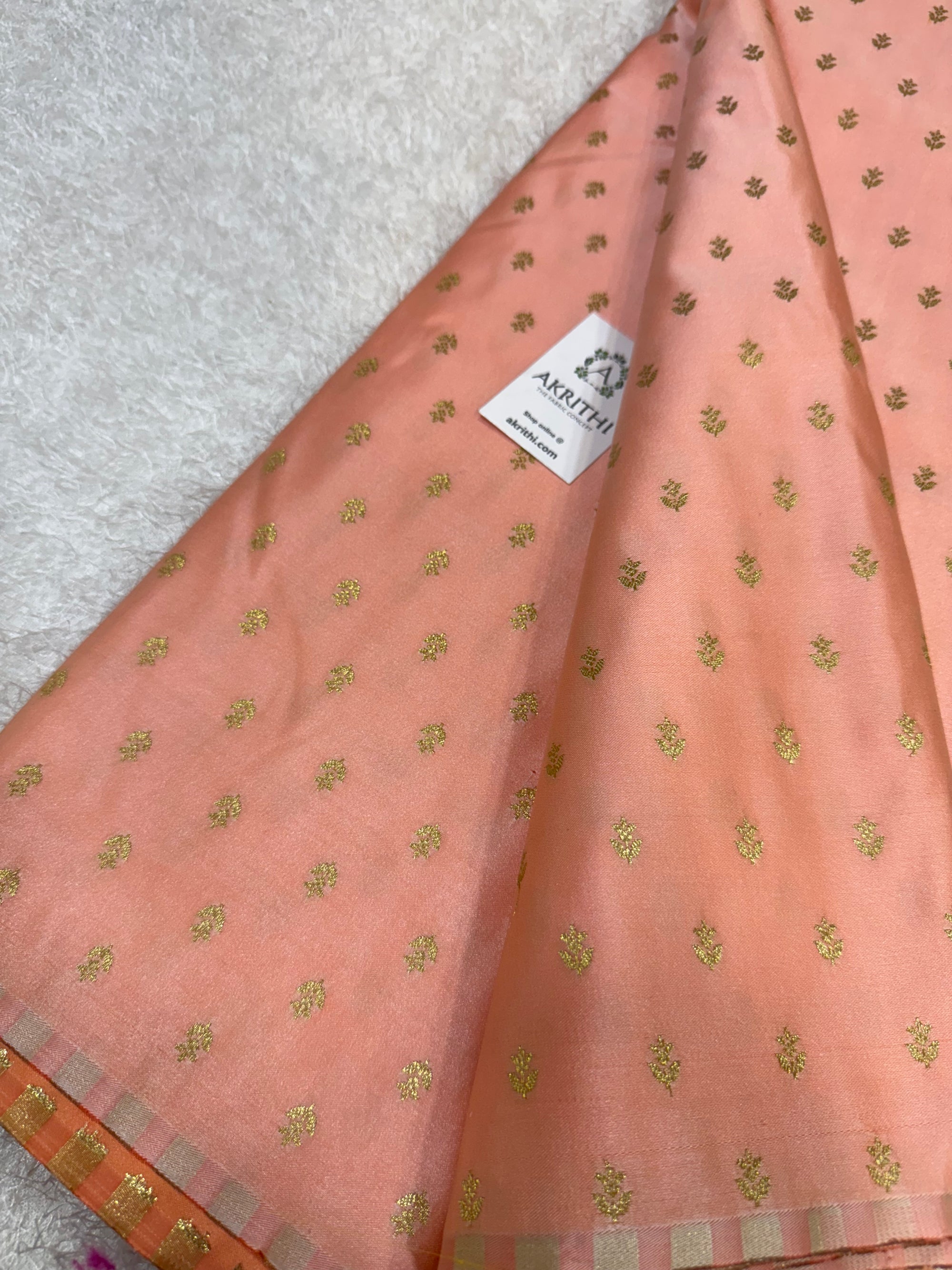 Pure Banarasi brocade butti fabric