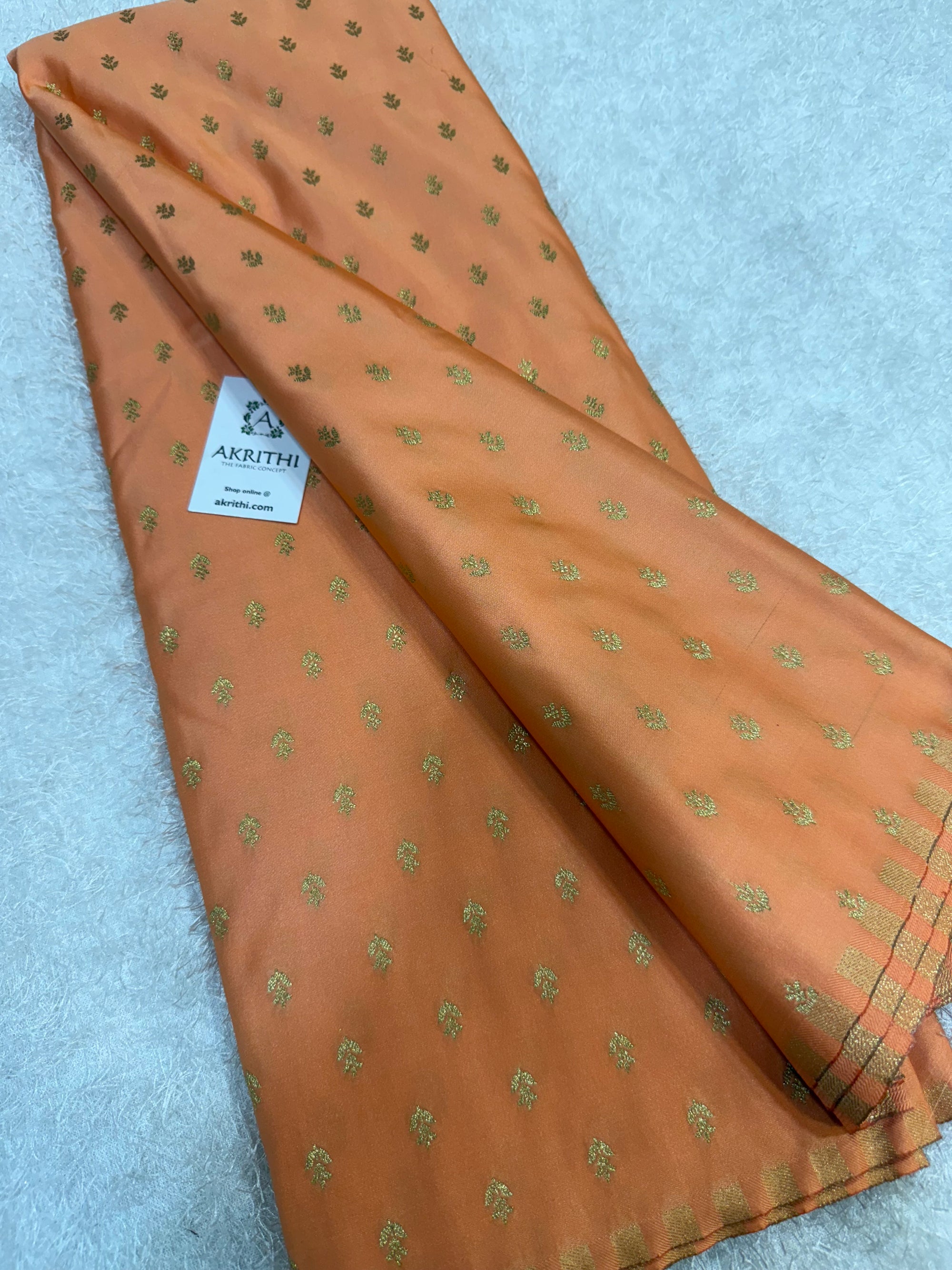 Pure Banarasi brocade butti fabric