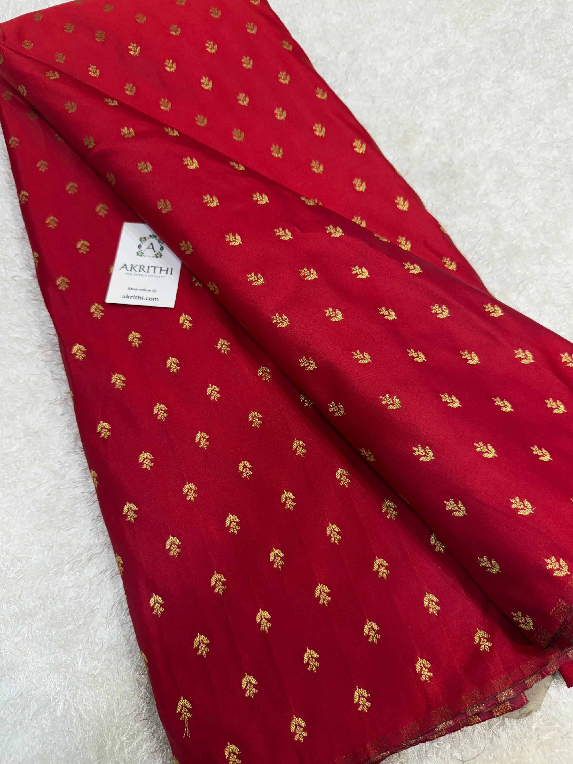 Pure Banarasi brocade butti fabric