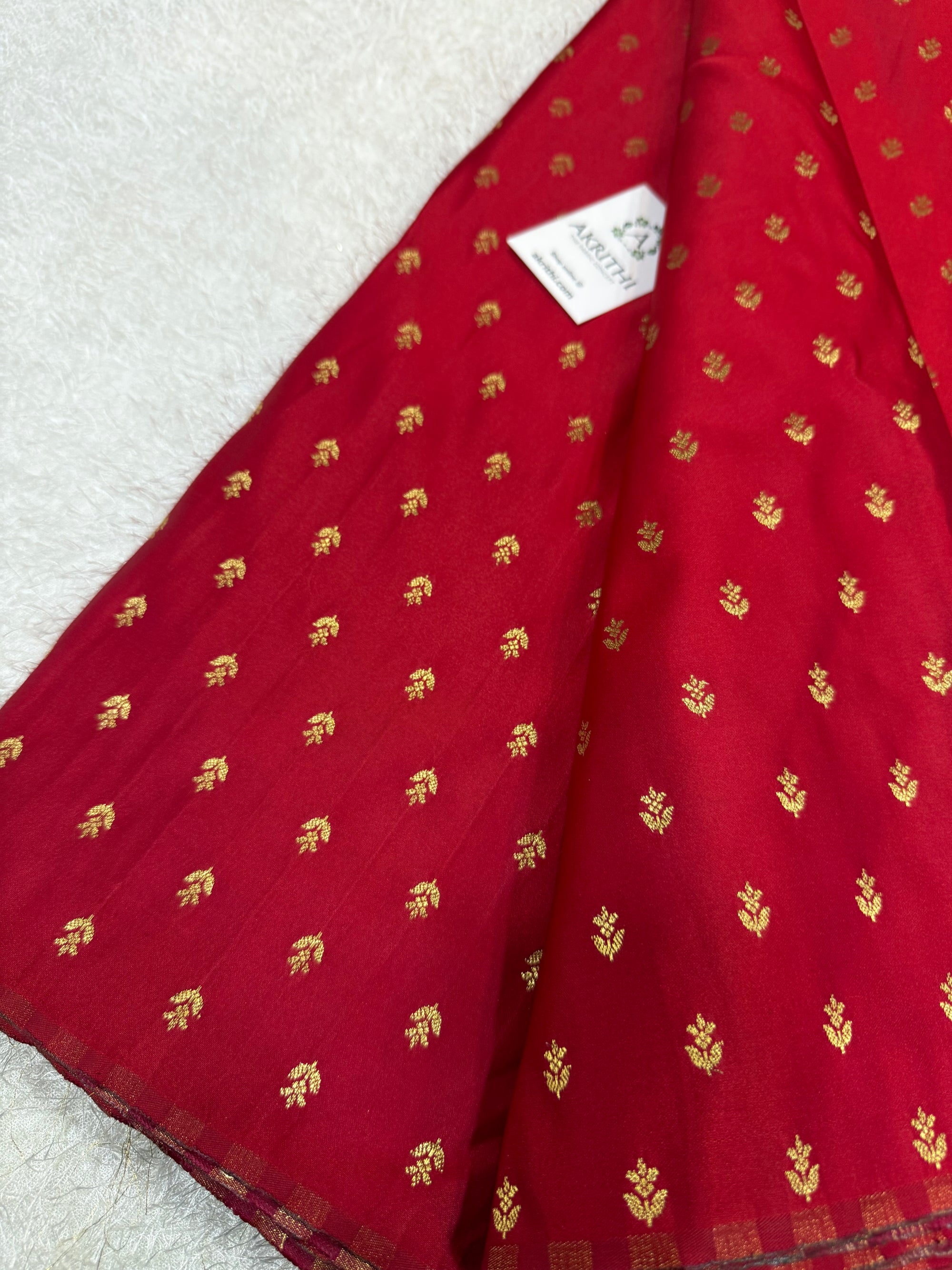 Pure Banarasi brocade butti fabric