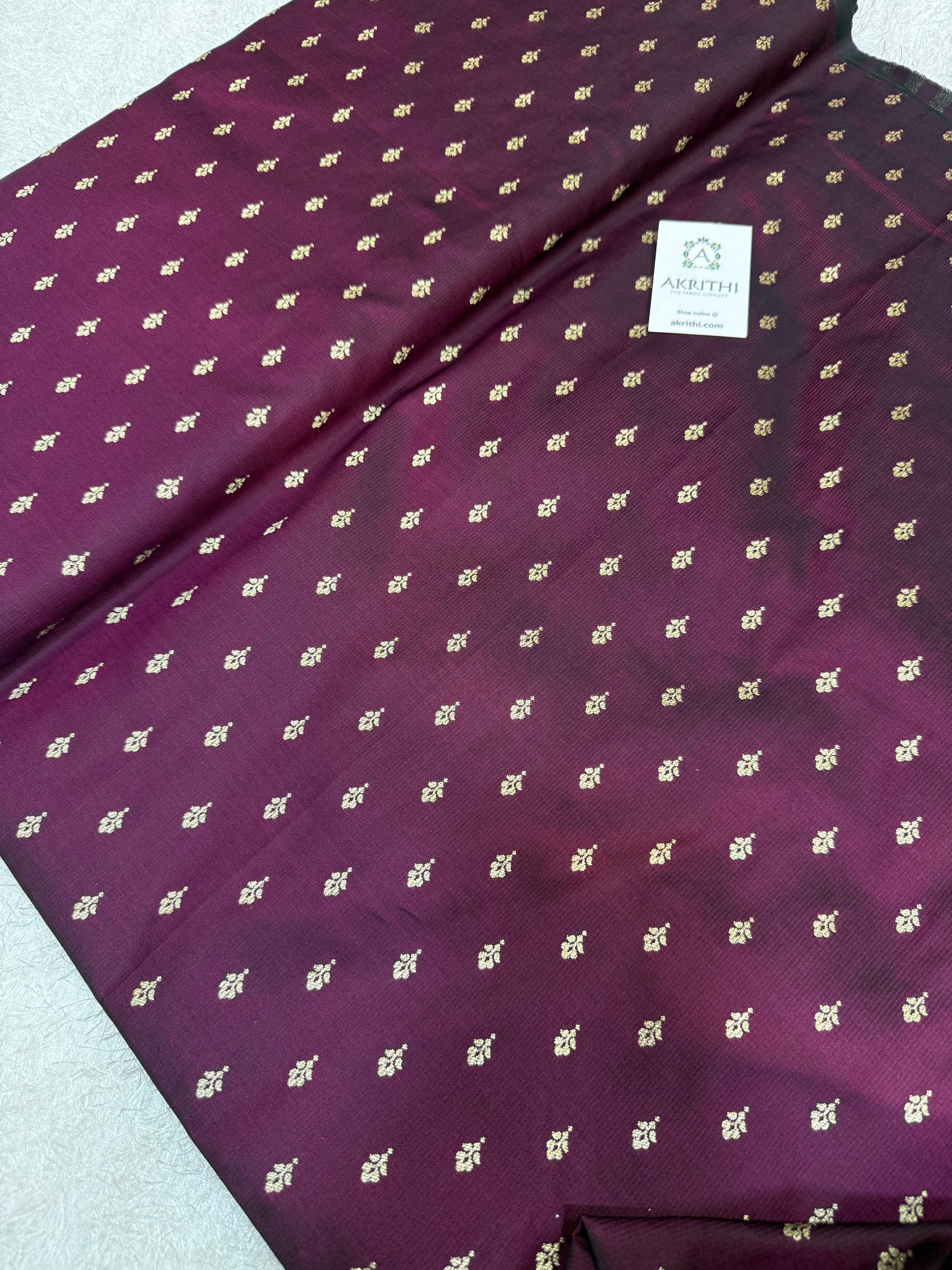 Pure Banarasi brocade butti fabric