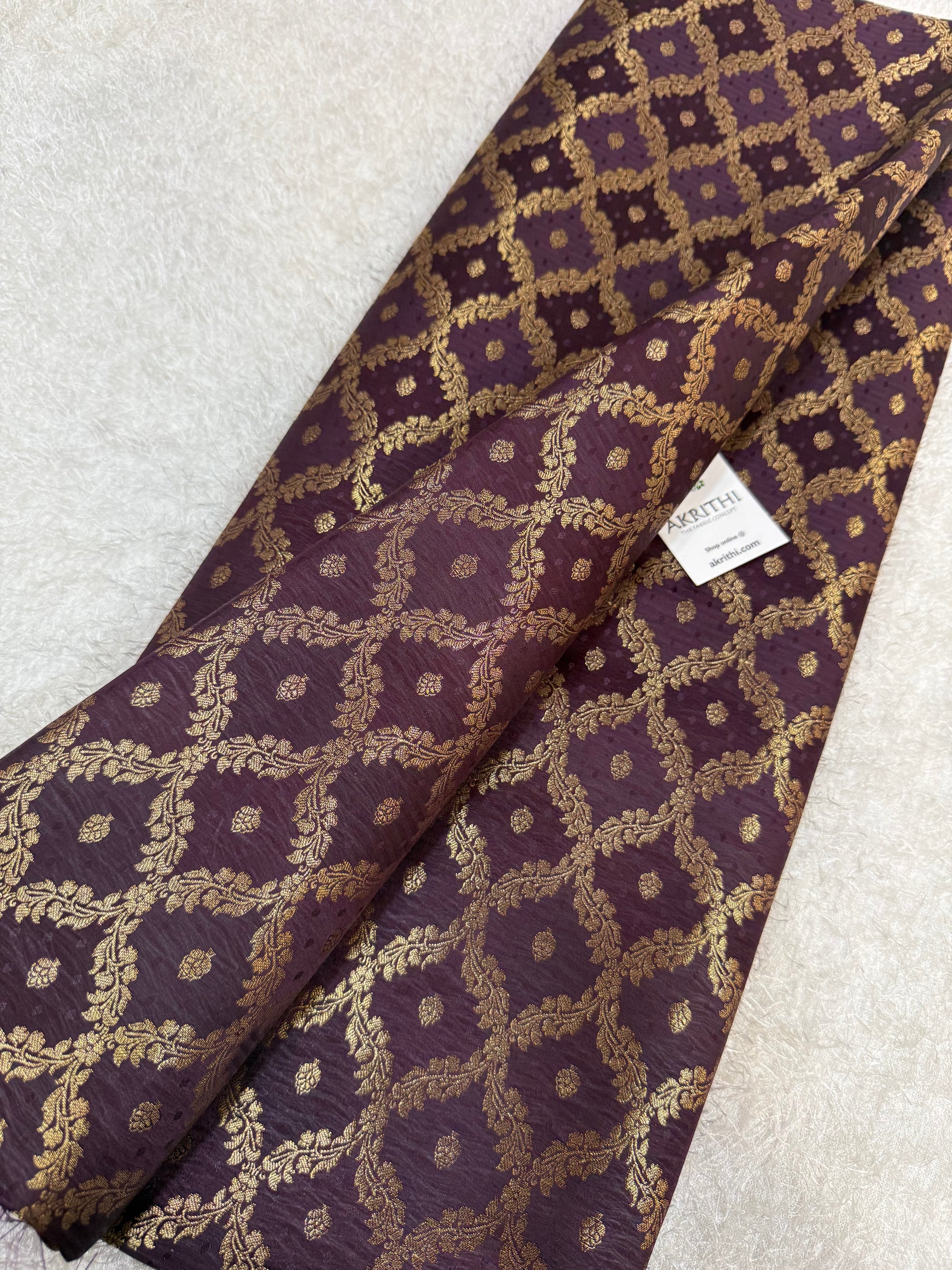 Pure Banarasi brocade fabric