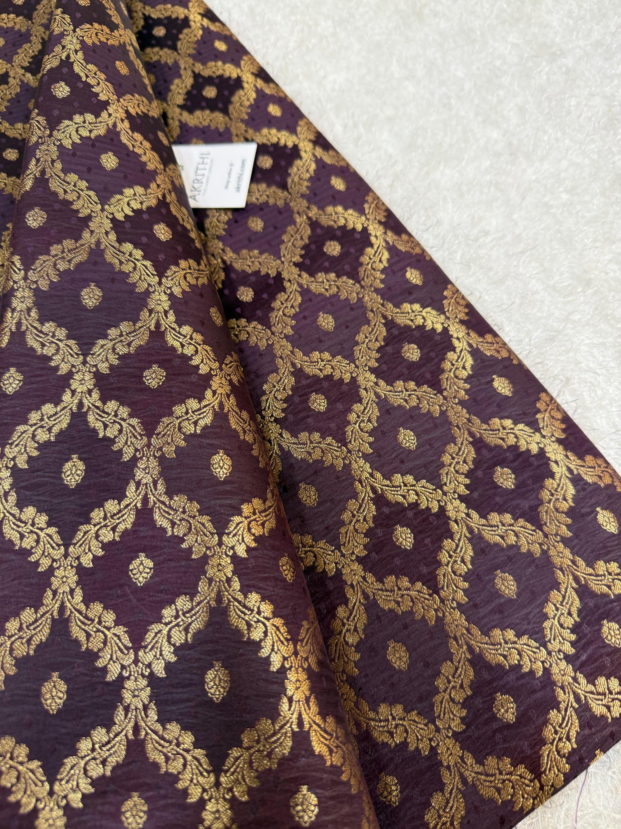 Pure Banarasi brocade fabric