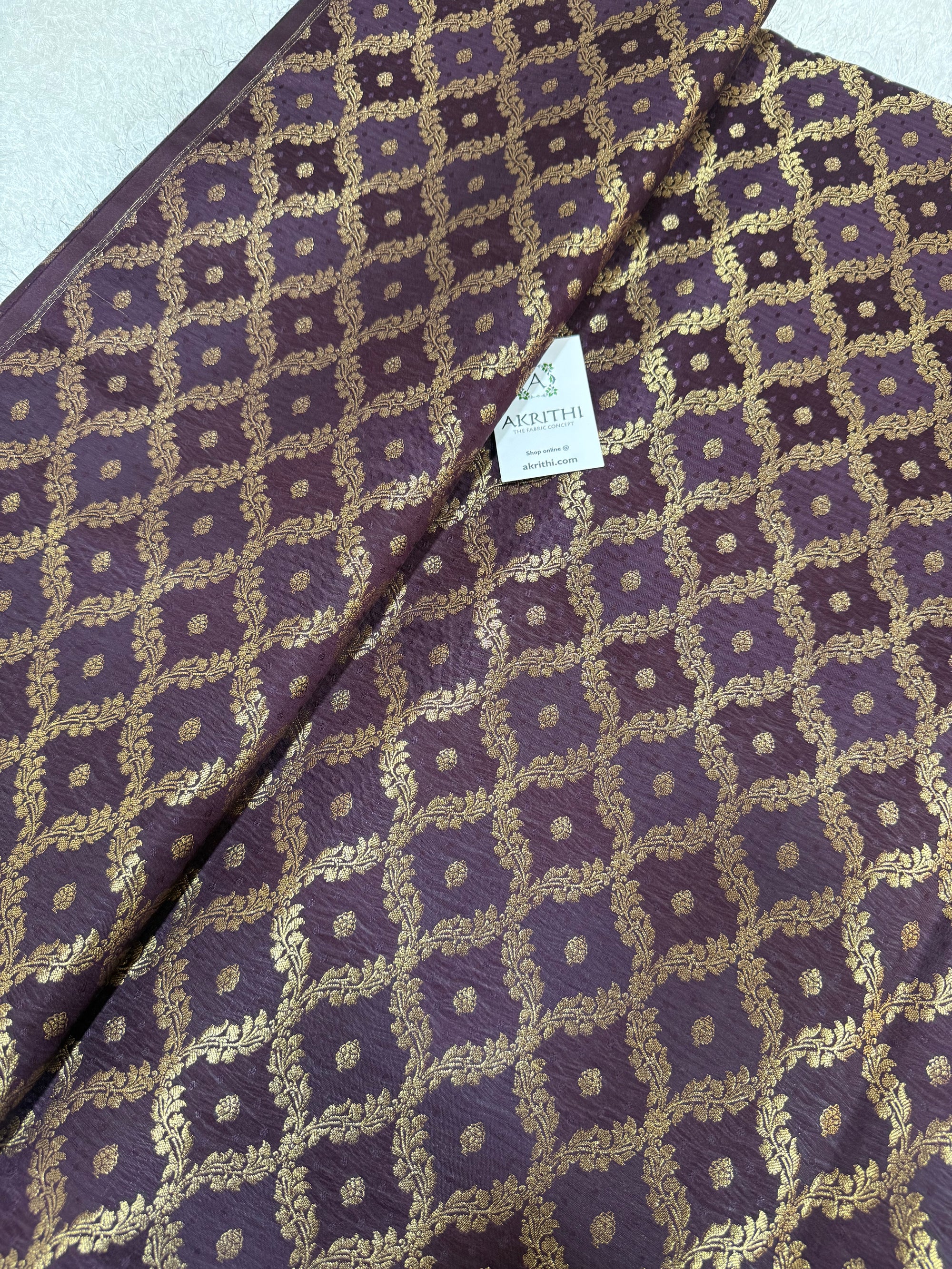 Pure Banarasi brocade fabric