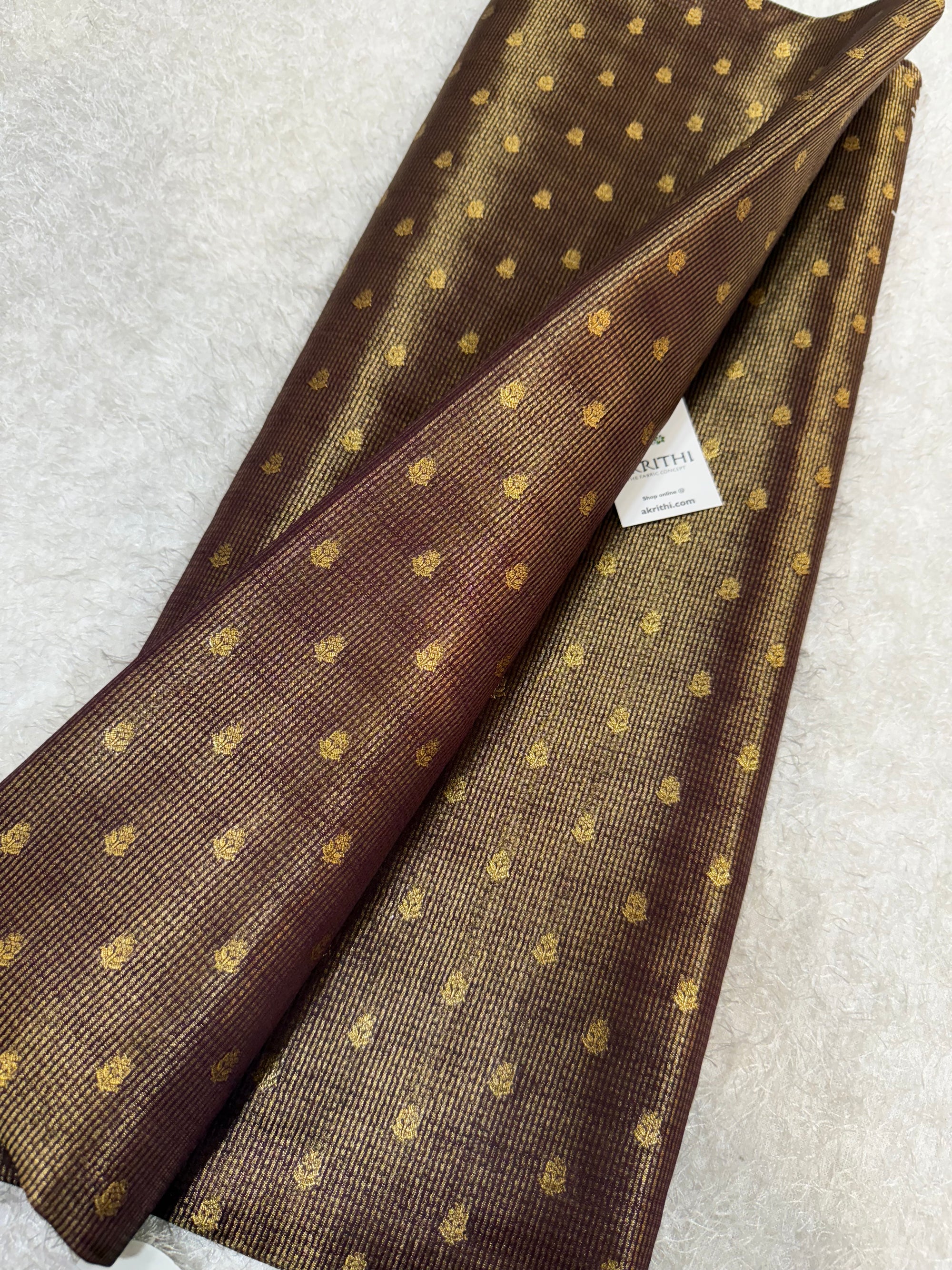 Pure Banarasi brocade tissue fabric