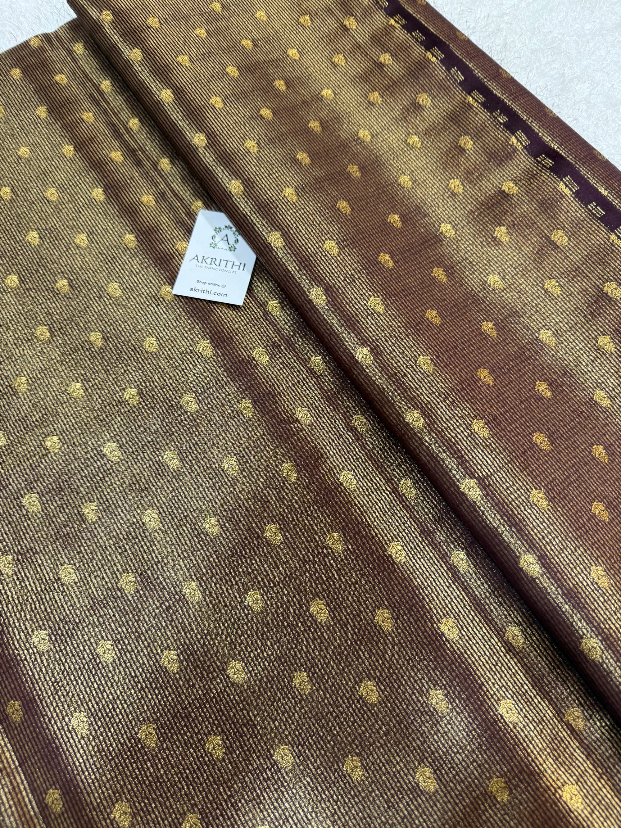 Pure Banarasi brocade tissue fabric