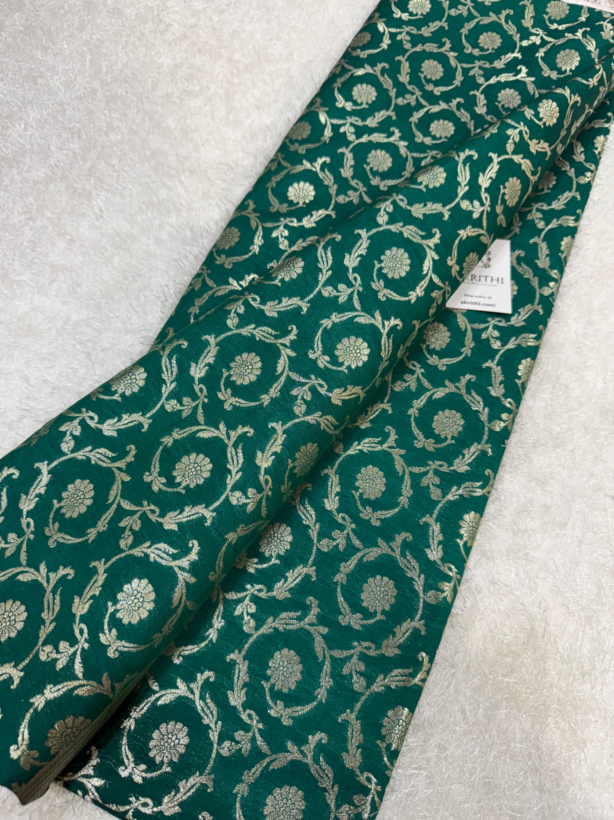 Pure Banarasi brocade fabric
