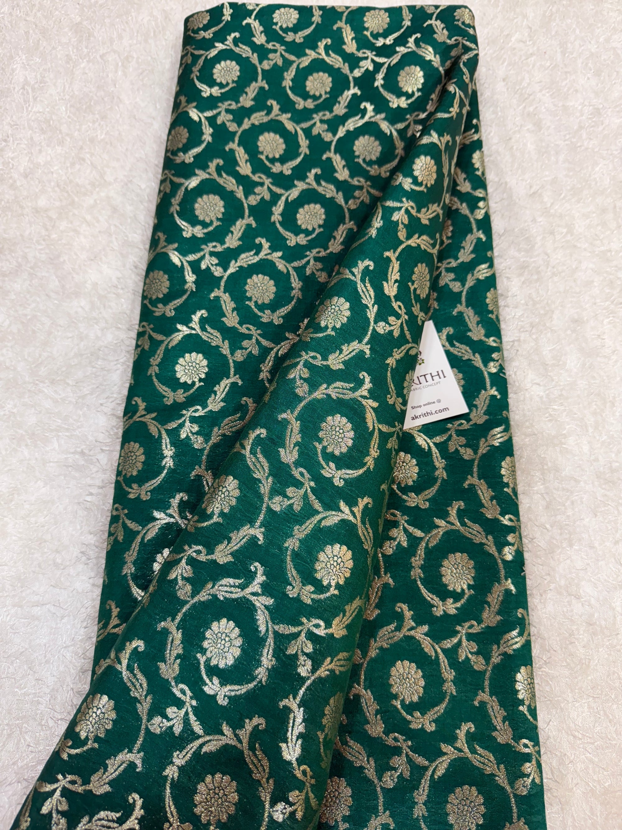 Pure Banarasi brocade fabric