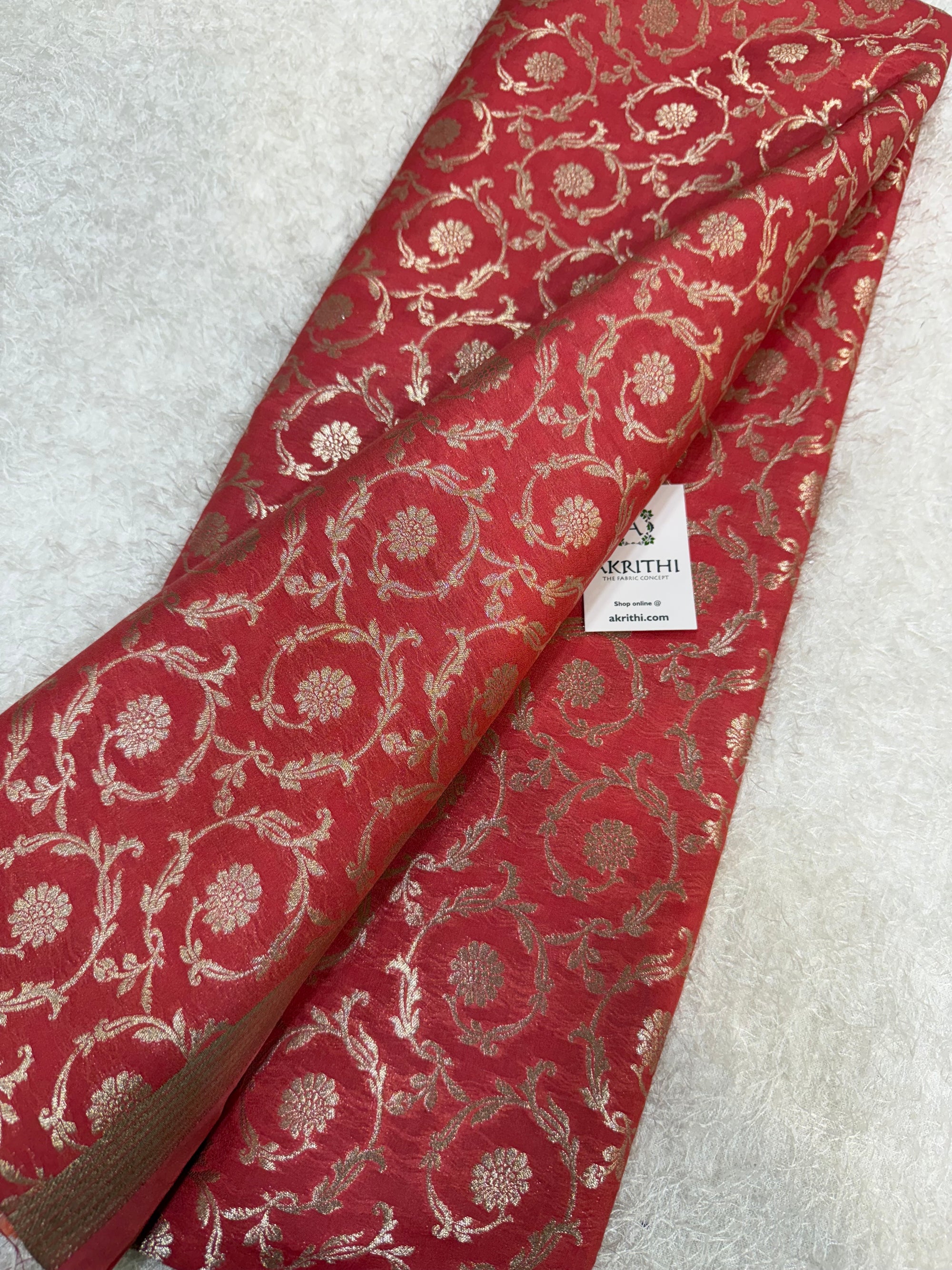 Pure Banarasi brocade fabric