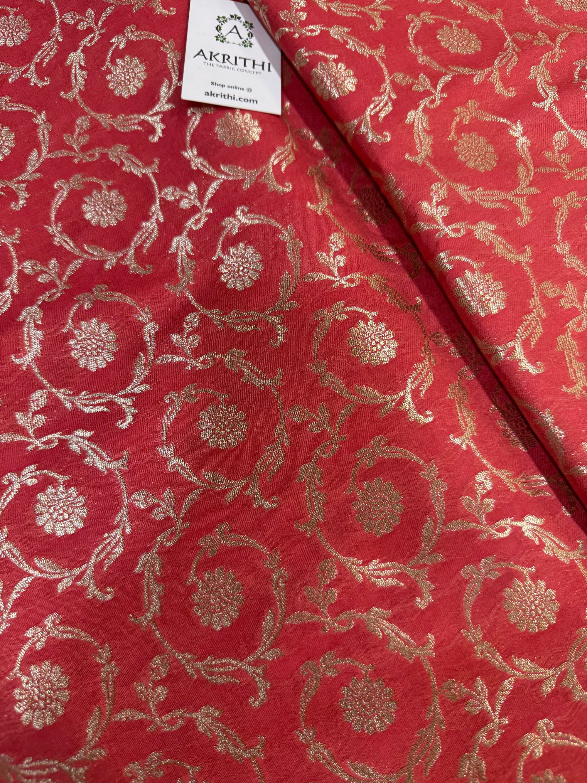 Pure Banarasi brocade fabric