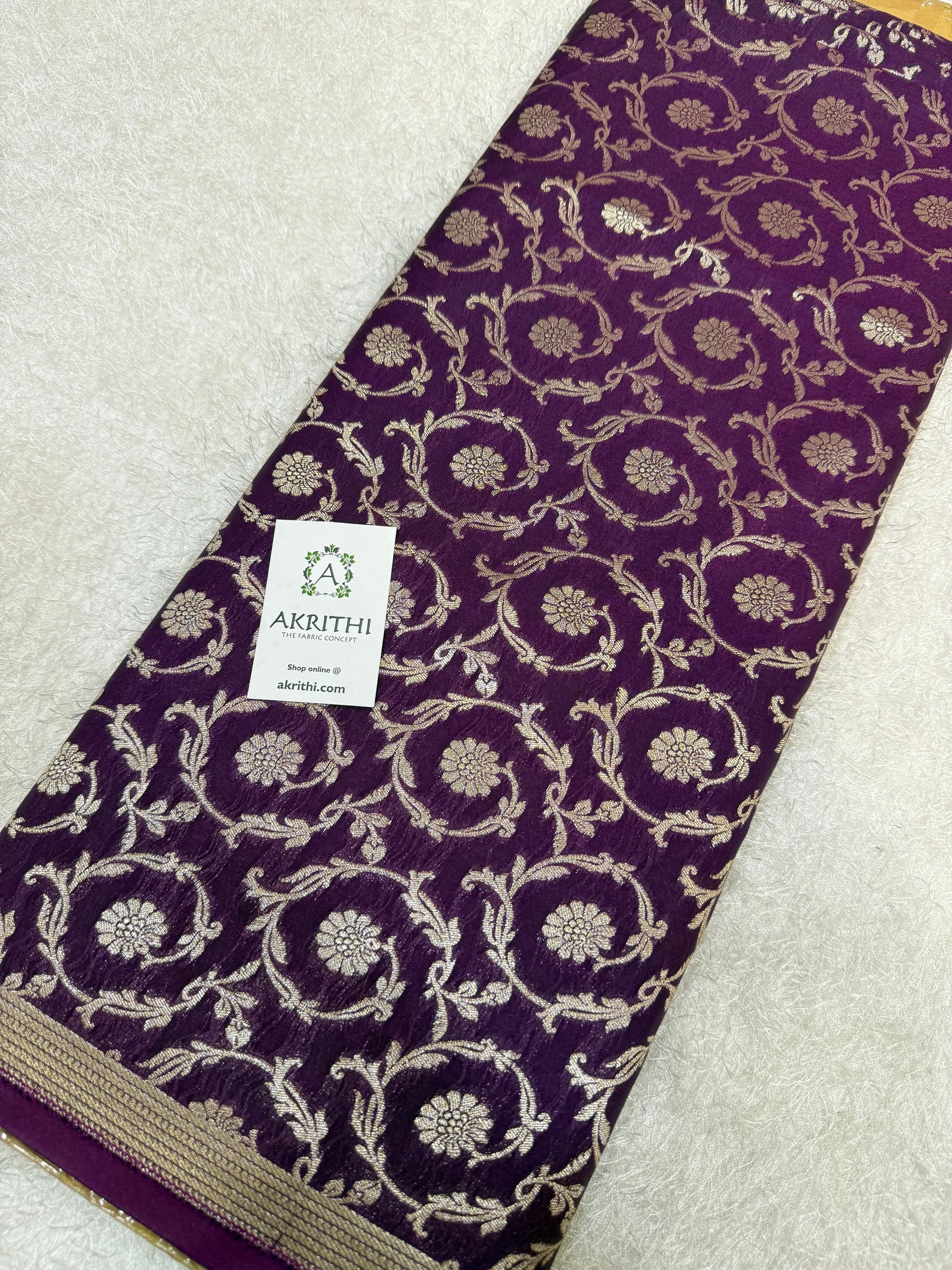 Pure Banarasi brocade fabric