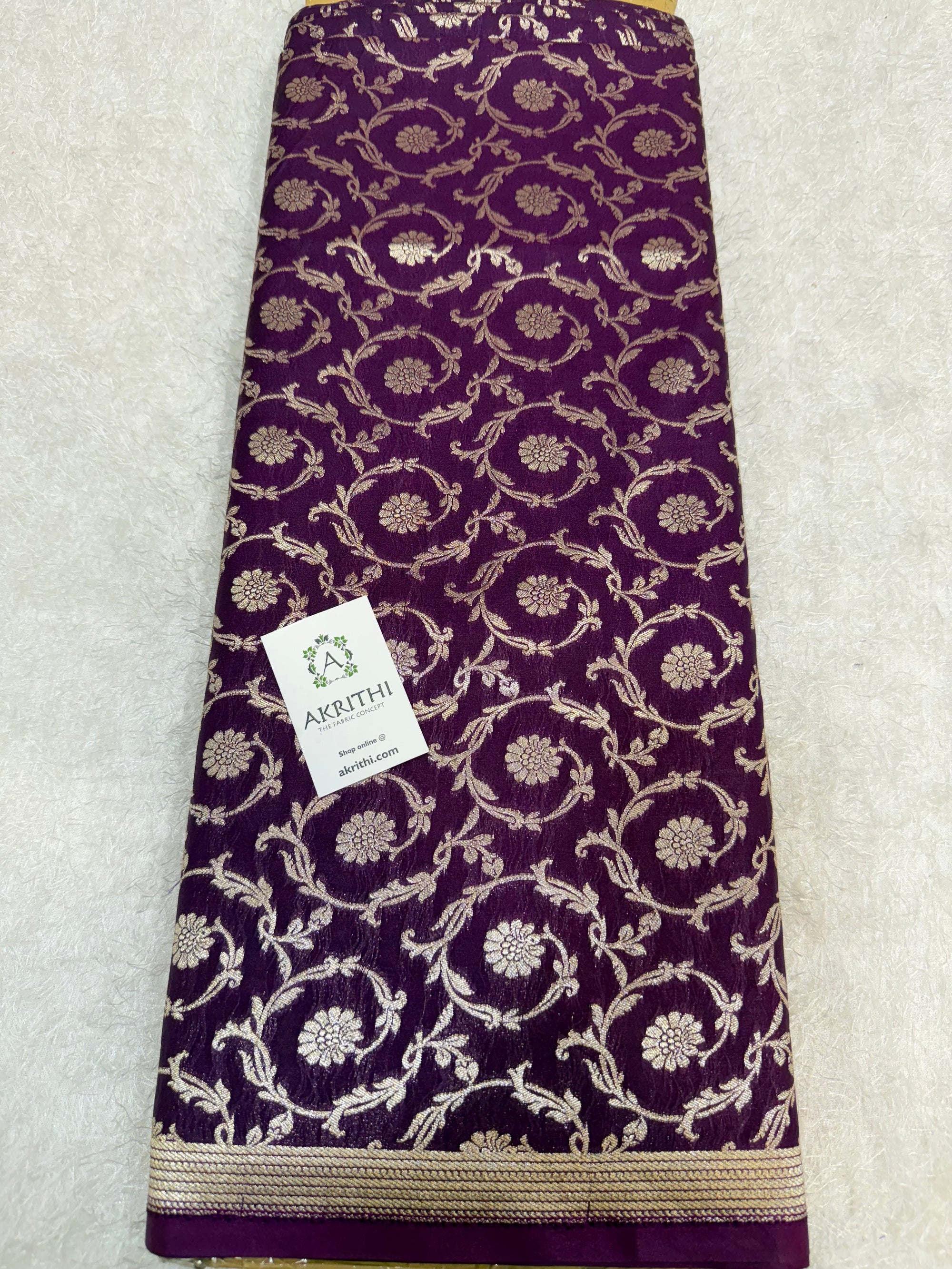 Pure Banarasi brocade fabric