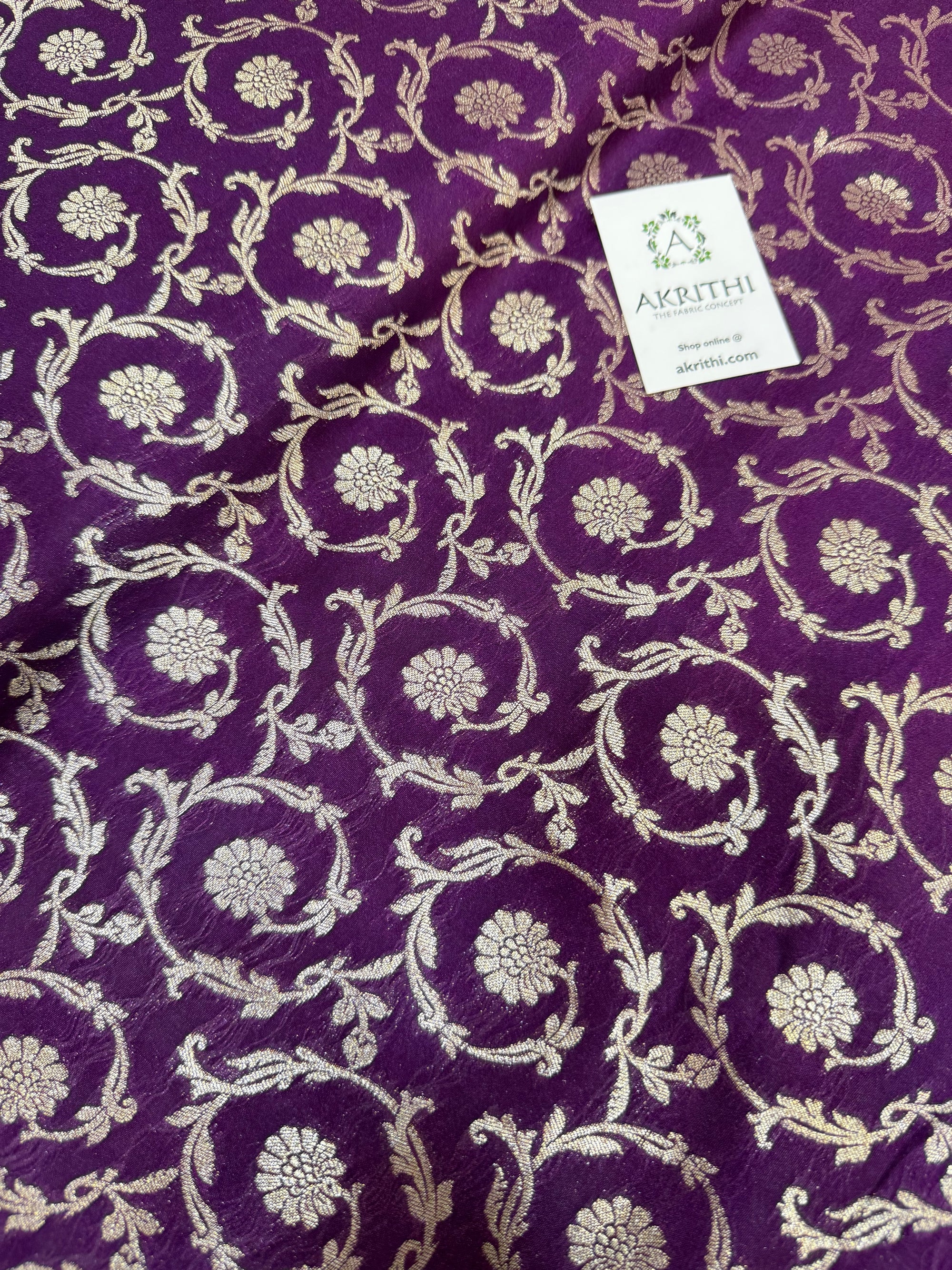 Pure Banarasi brocade fabric