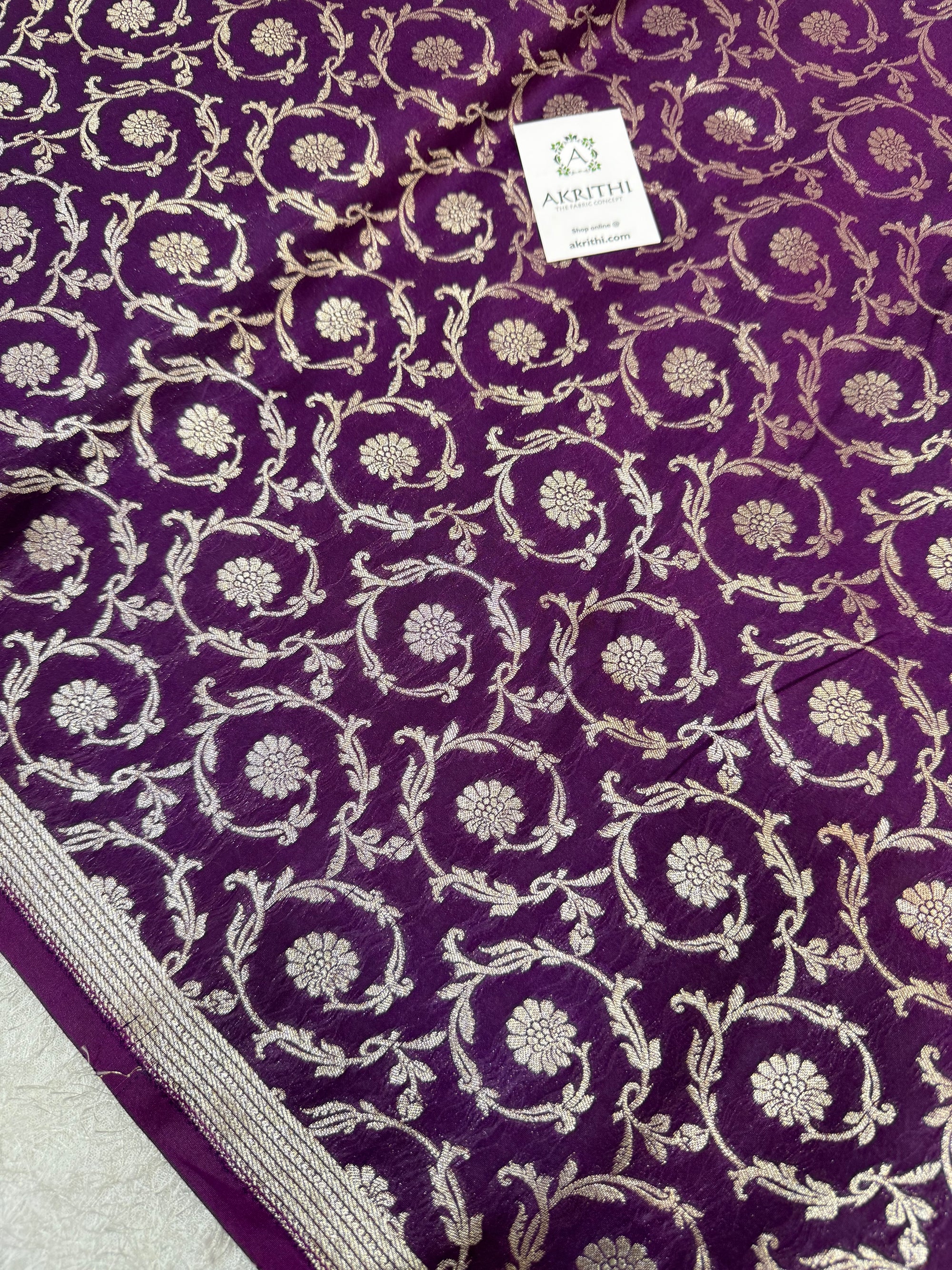 Pure Banarasi brocade fabric