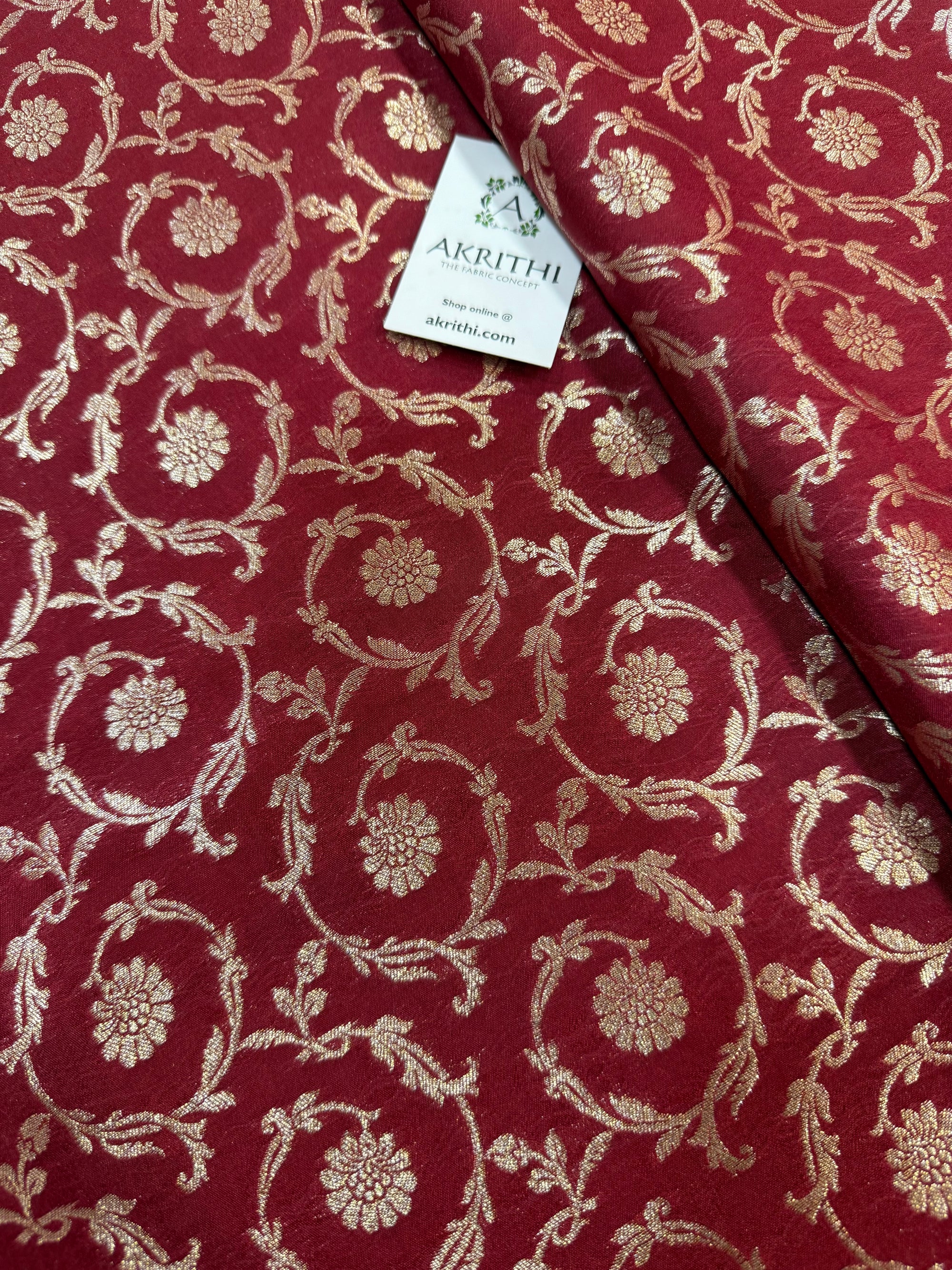 Pure Banarasi brocade fabric