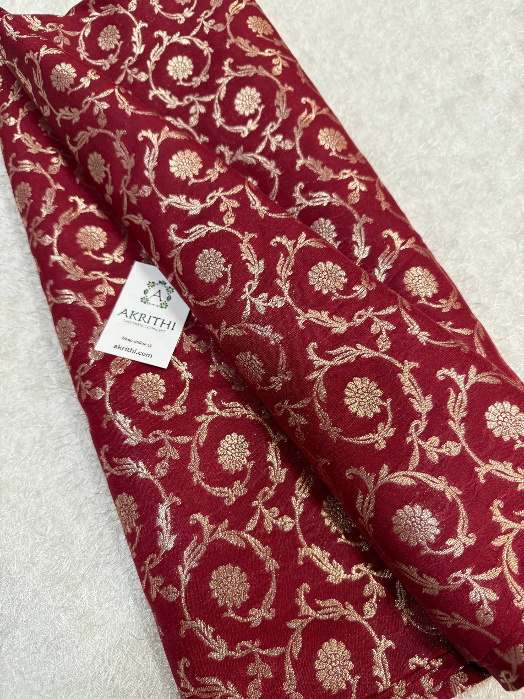 Pure Banarasi brocade fabric