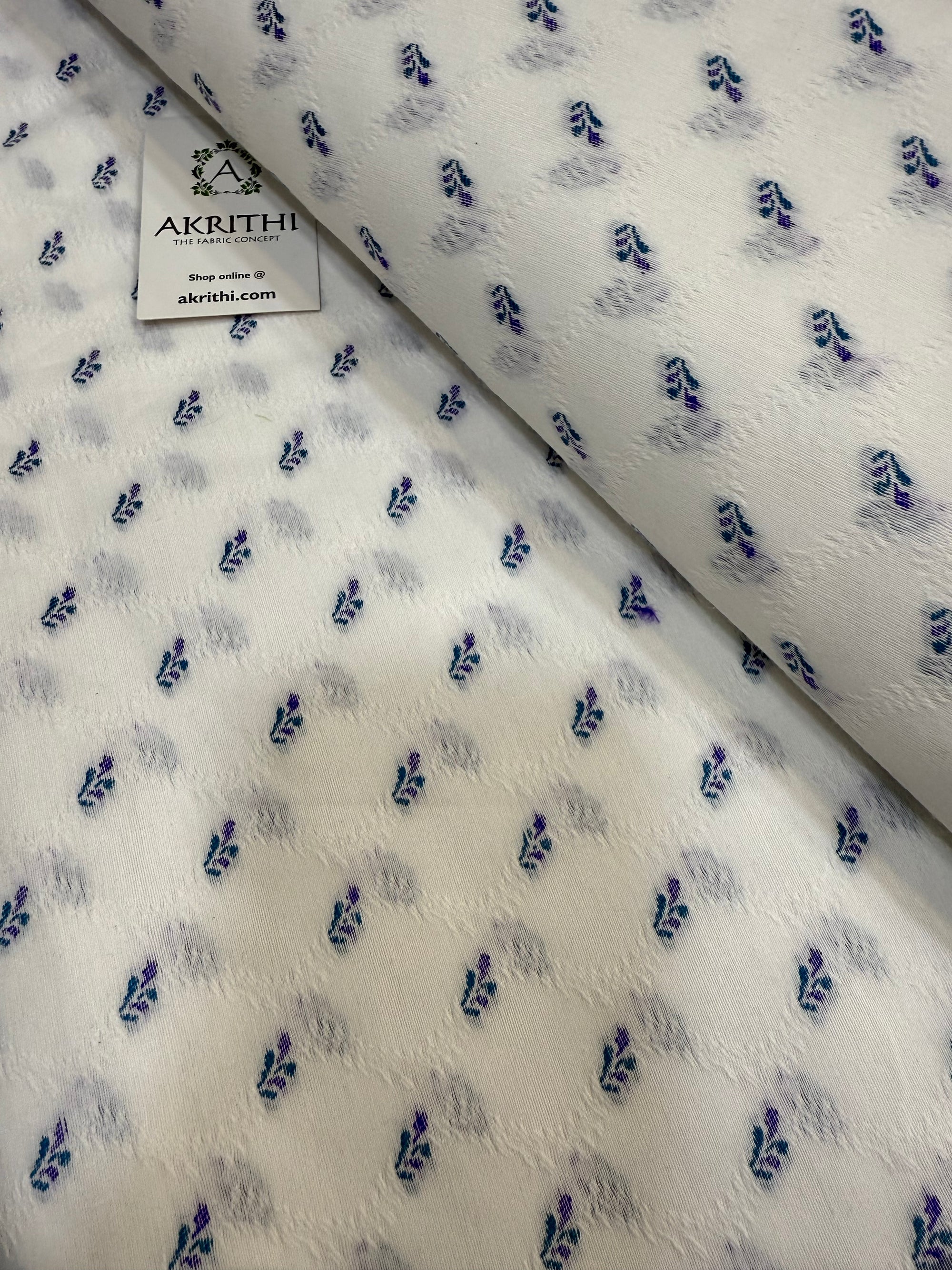 Banarasi cotton jacquard fabric
