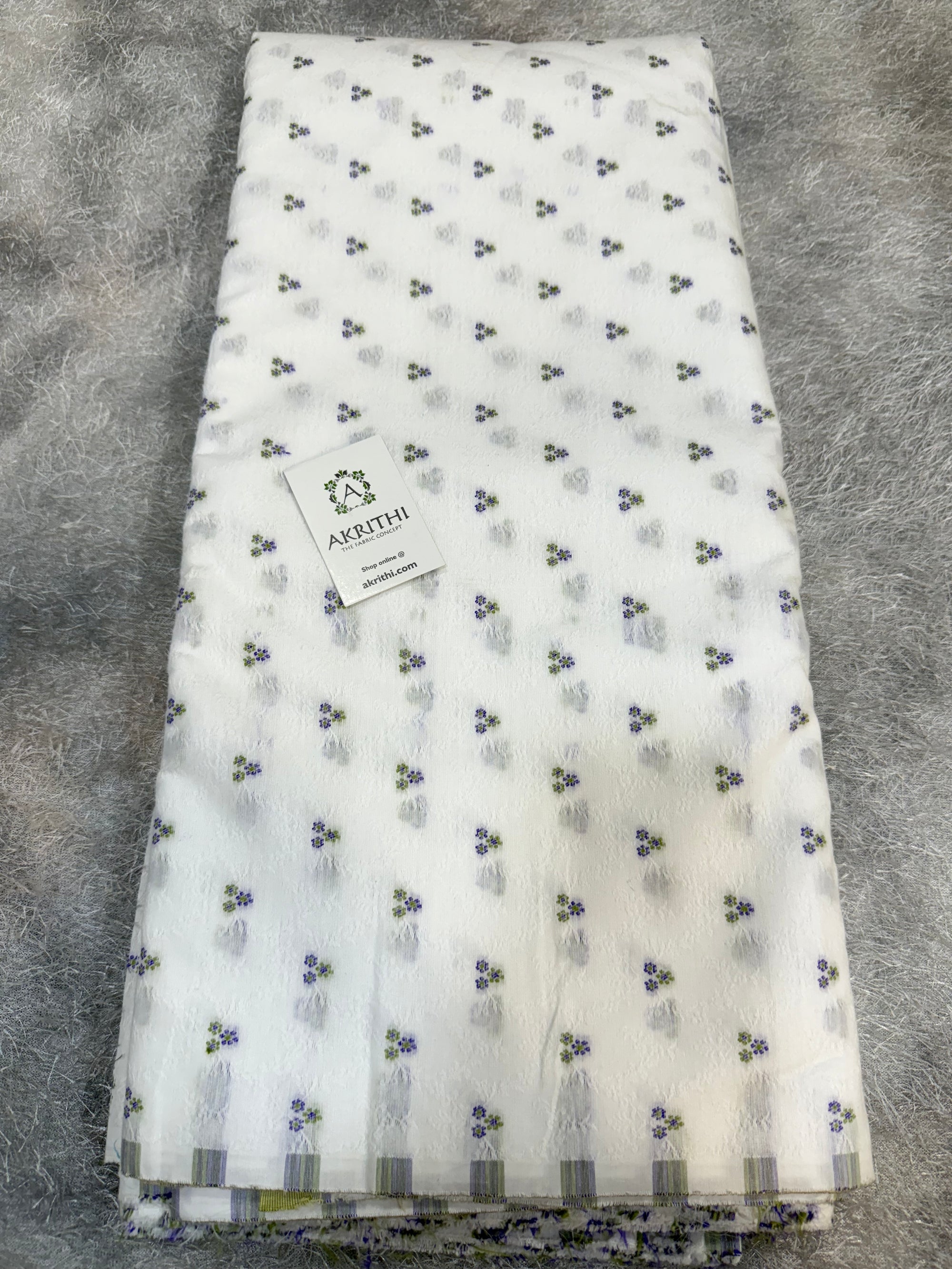 Banarasi cotton jacquard fabric