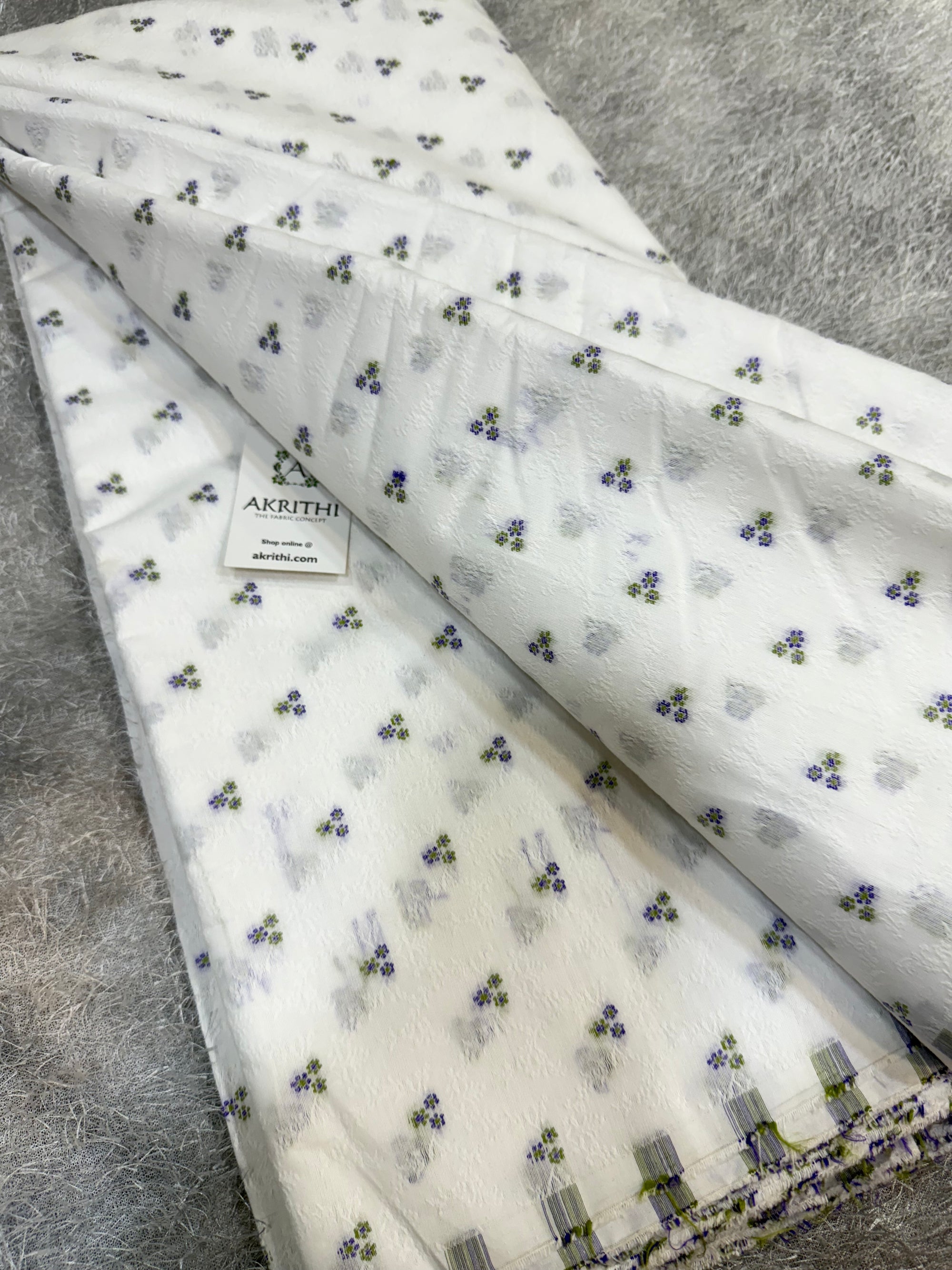 Banarasi cotton jacquard fabric