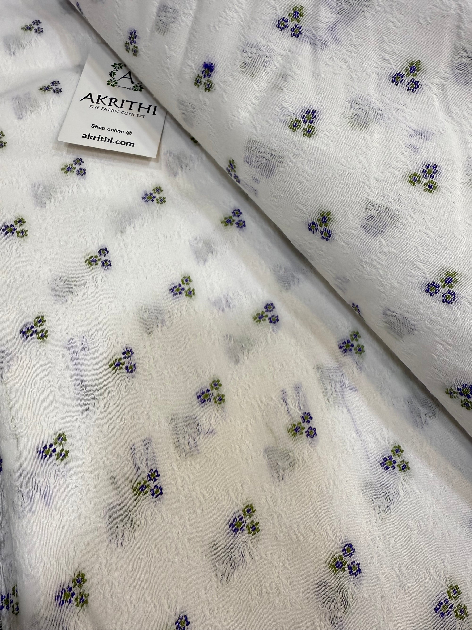 Banarasi cotton jacquard fabric