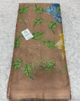 Embroidered soft viscose organza fabric