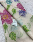 Embroidered soft viscose organza fabric
