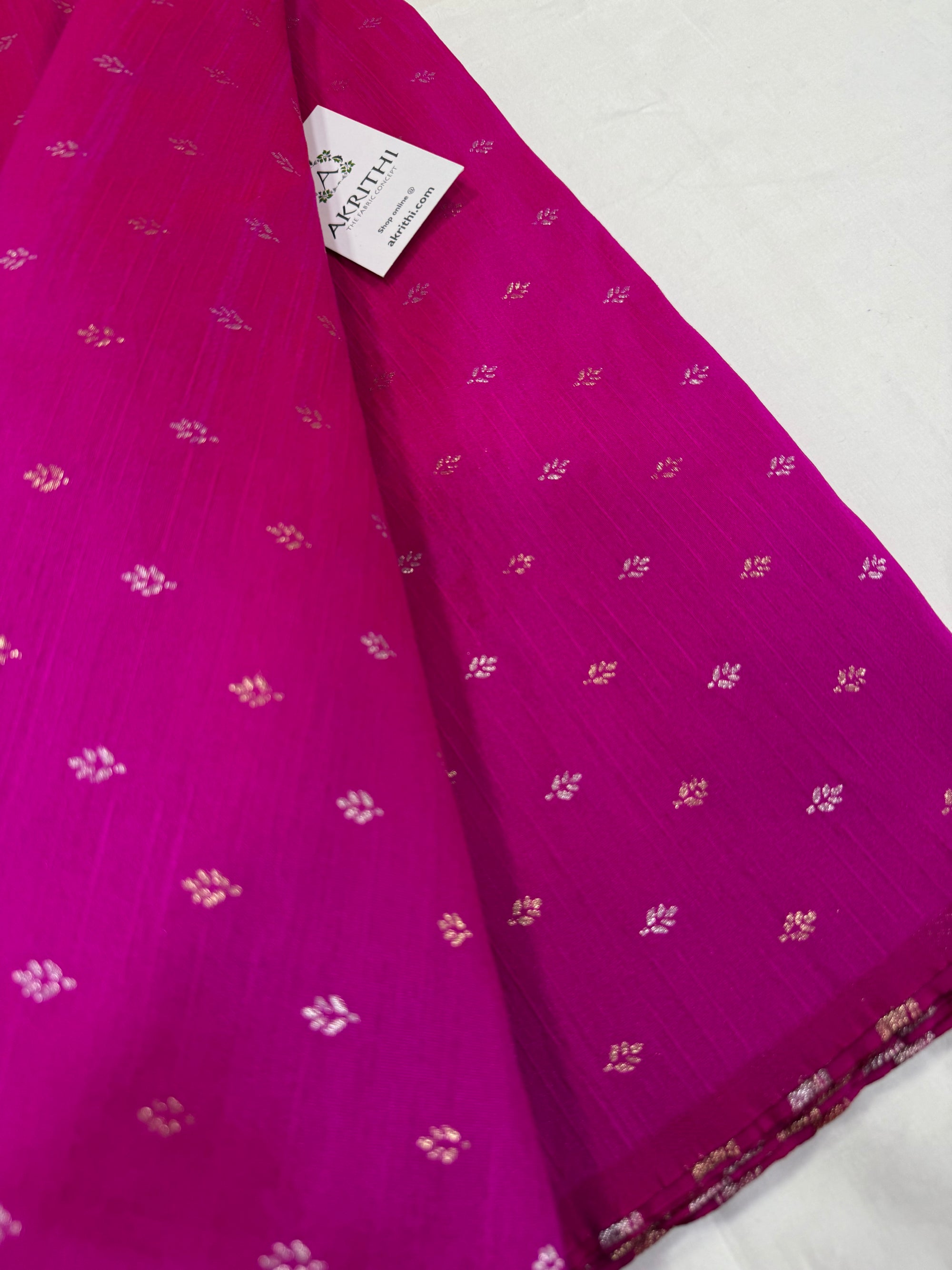 Semi Banarasi raw silk fabric