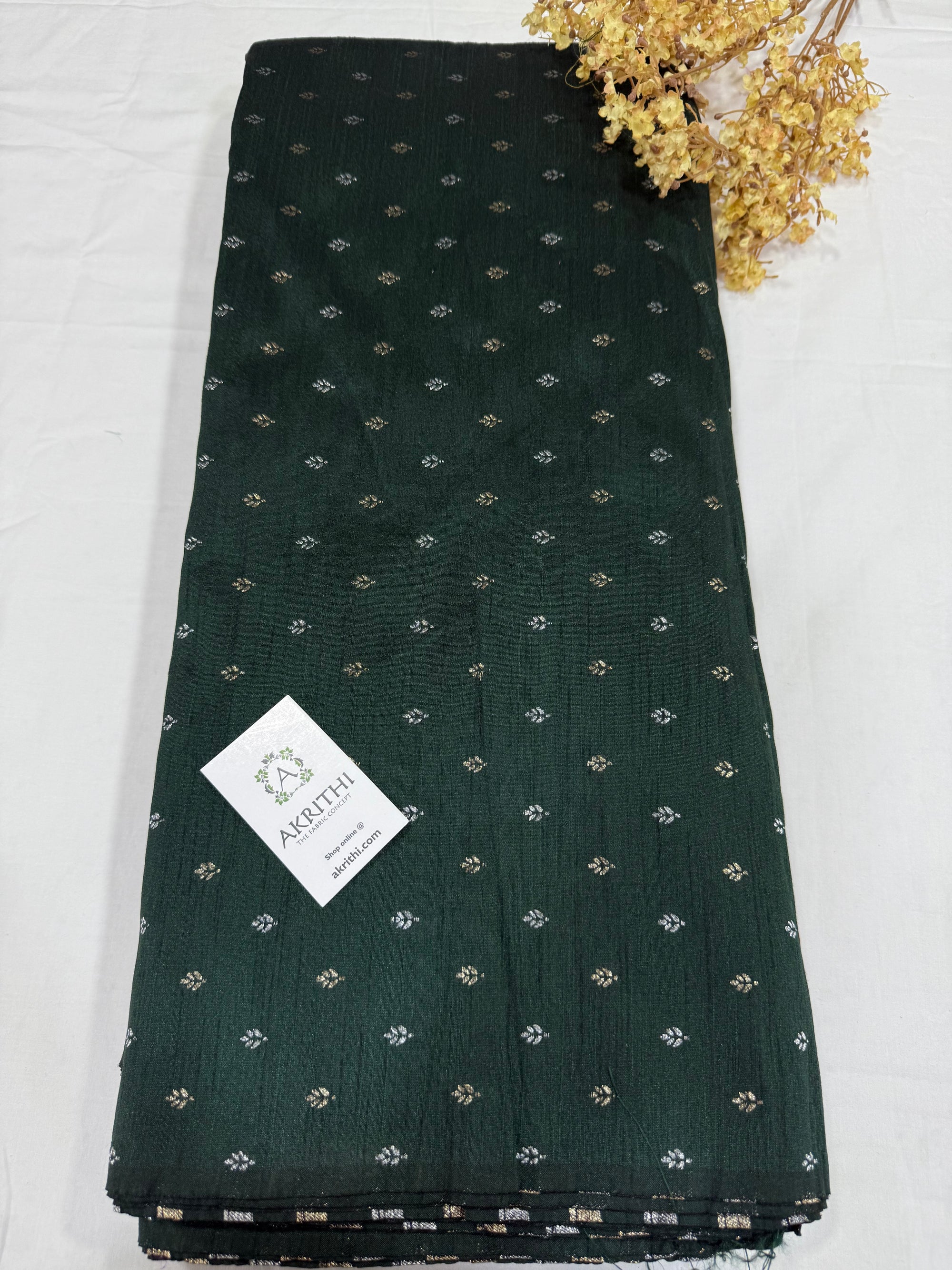 Semi Banarasi raw silk fabric