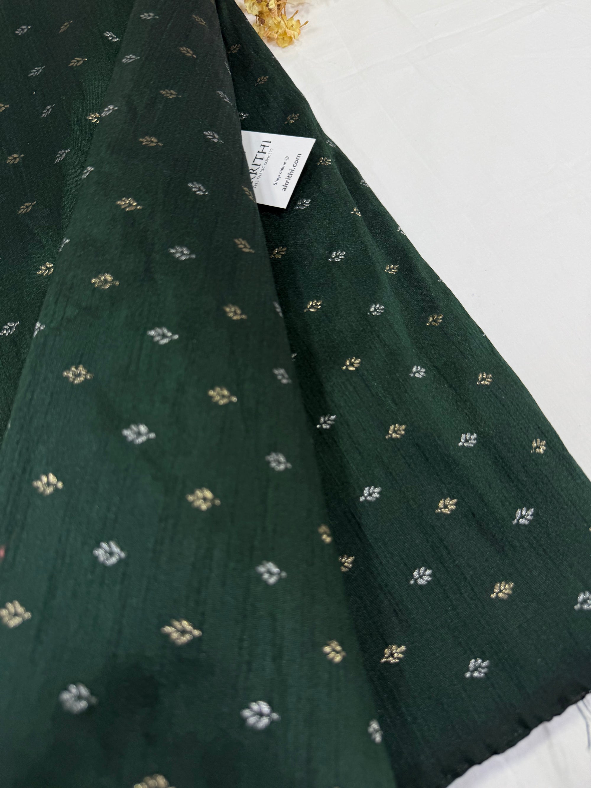 Semi Banarasi raw silk fabric