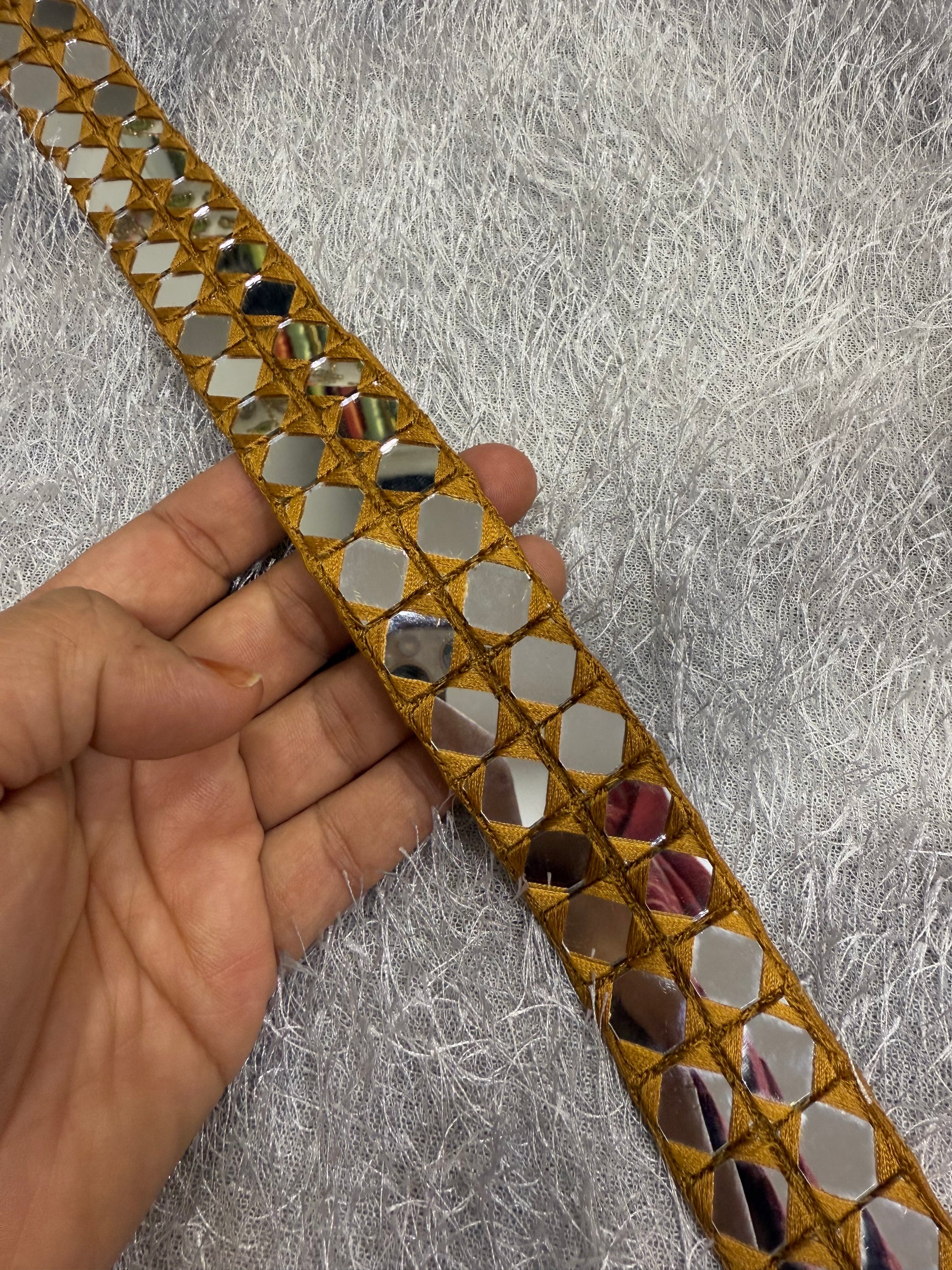 Real mirror belt