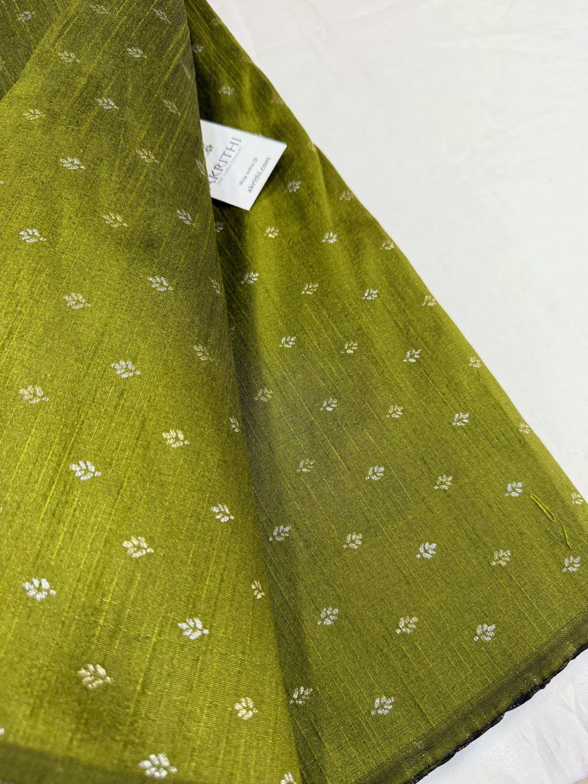 Semi Banarasi raw silk fabric