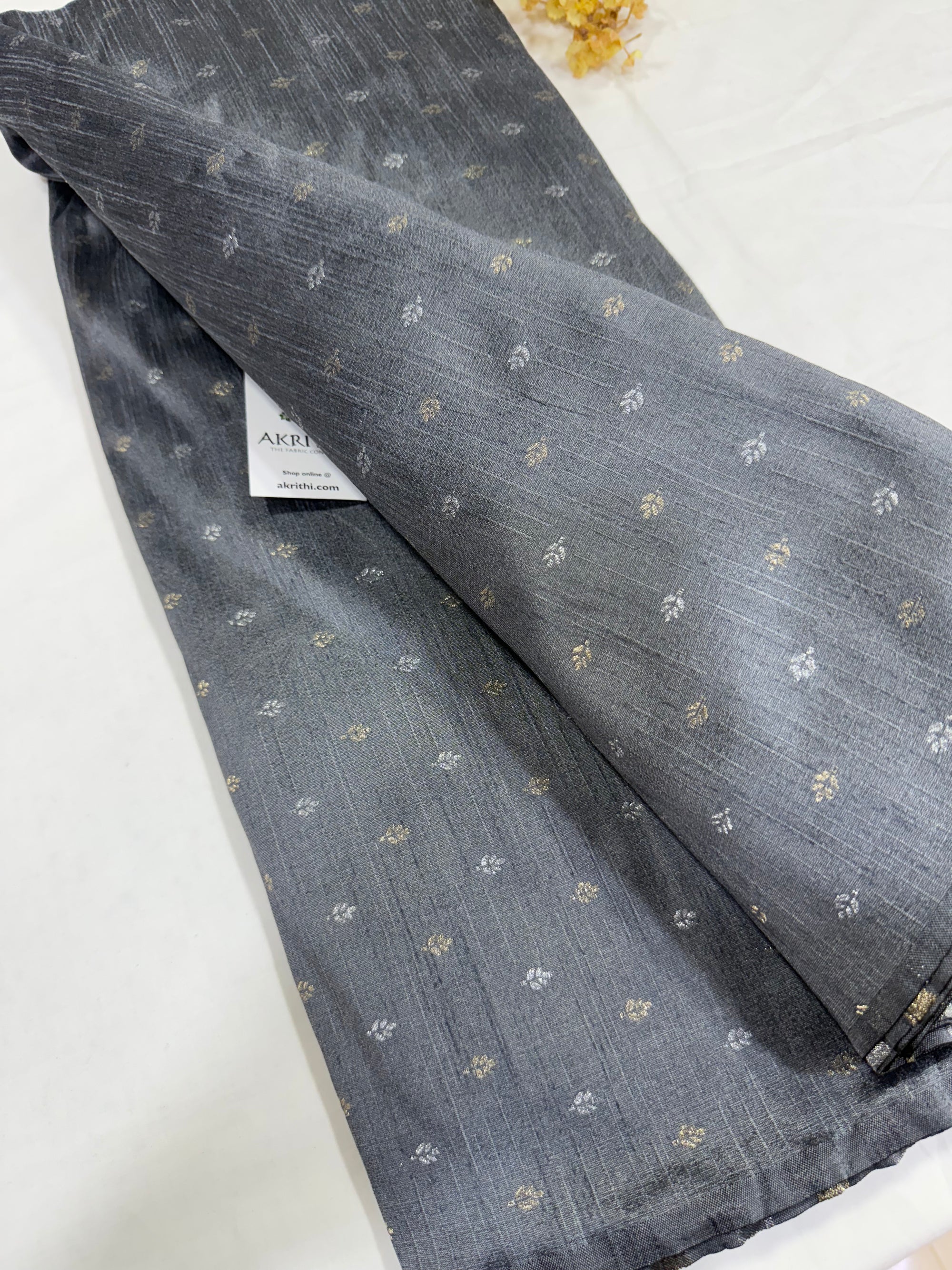 Semi Banarasi raw silk fabric