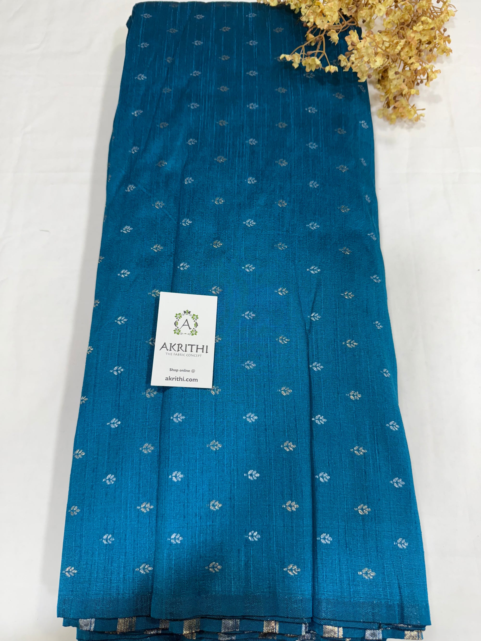 Semi Banarasi raw silk fabric