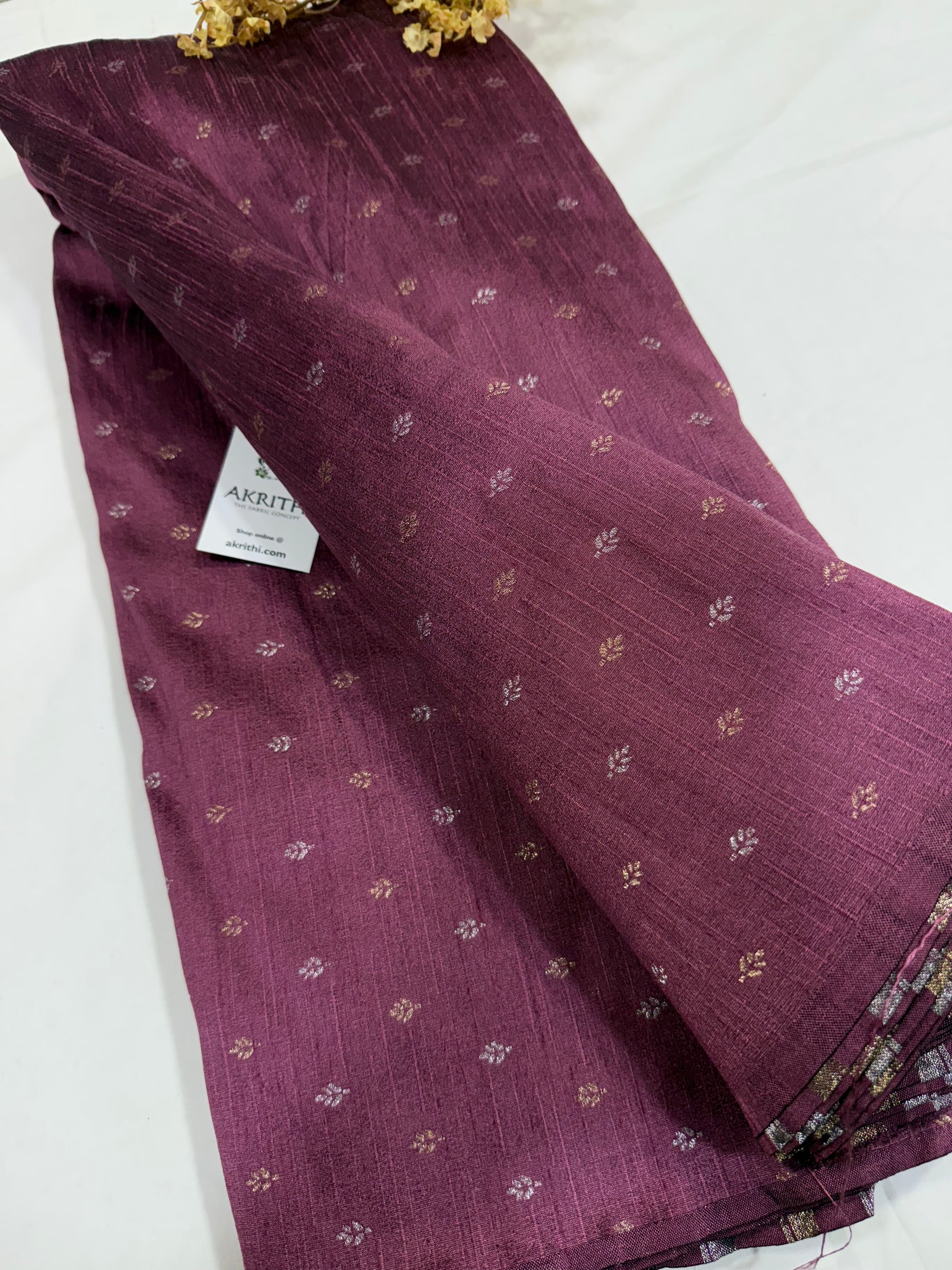 Semi Banarasi raw silk fabric